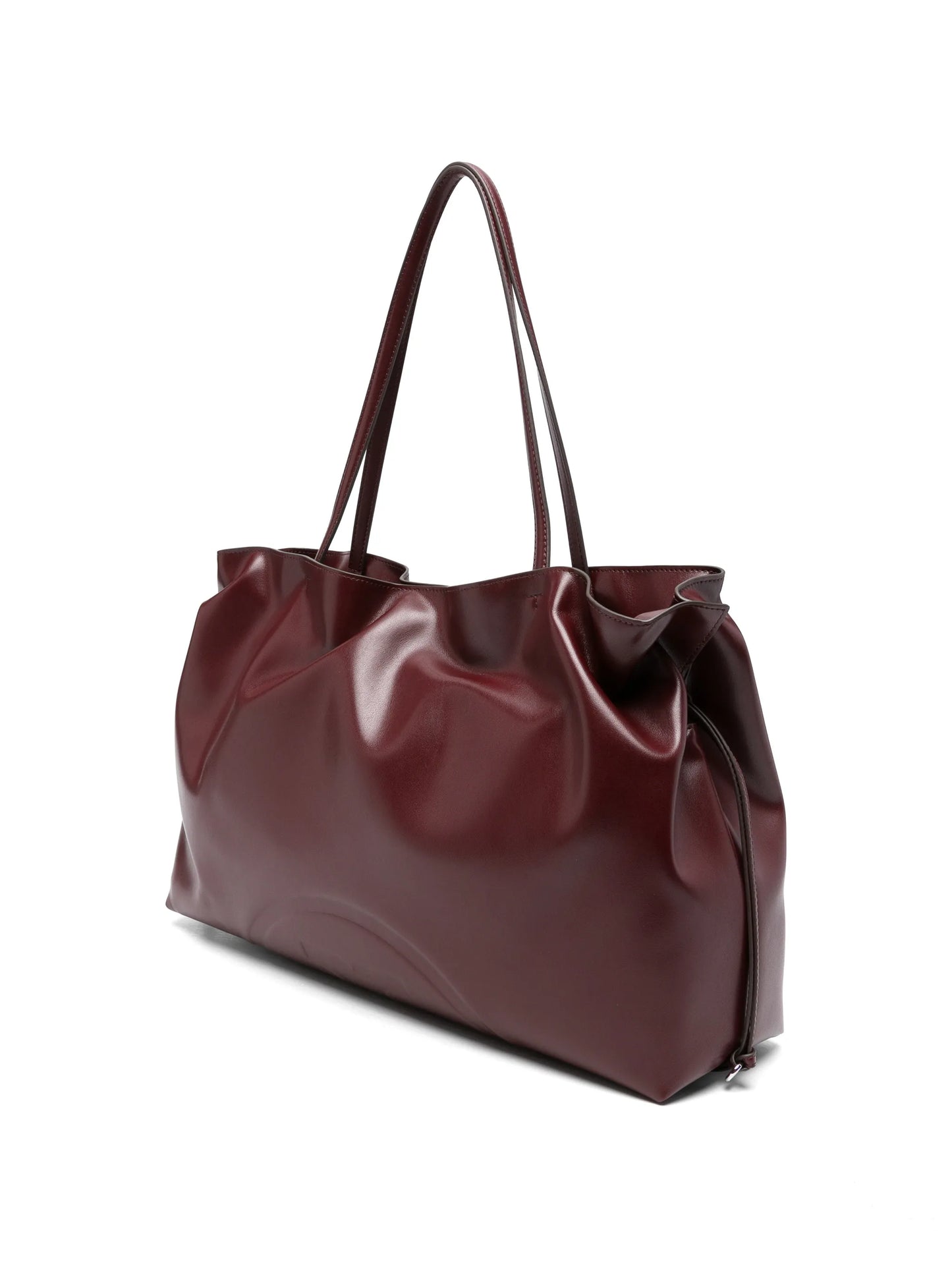 Ella logo-debossed tote bag
