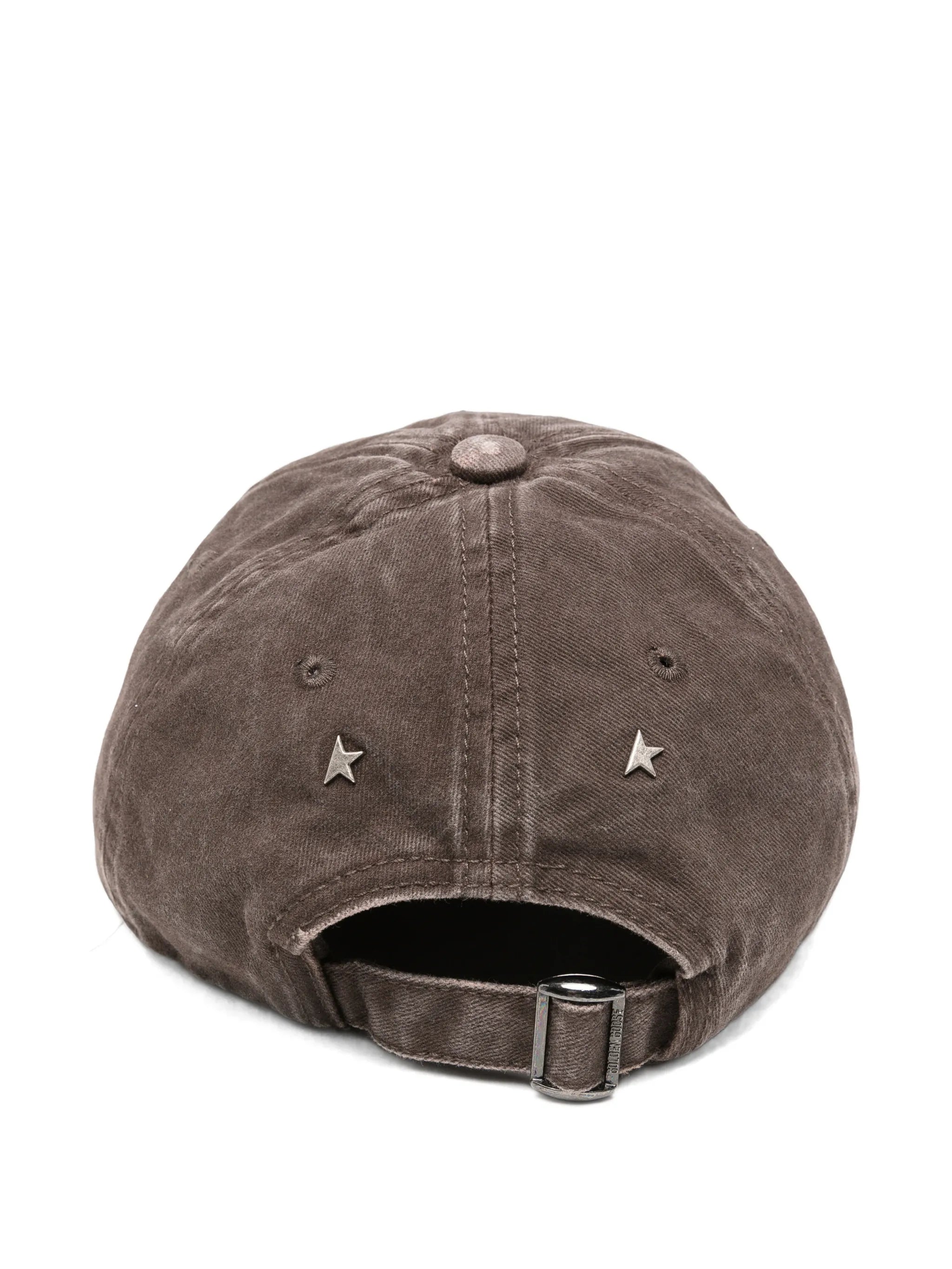 distressed-effect baseball cap