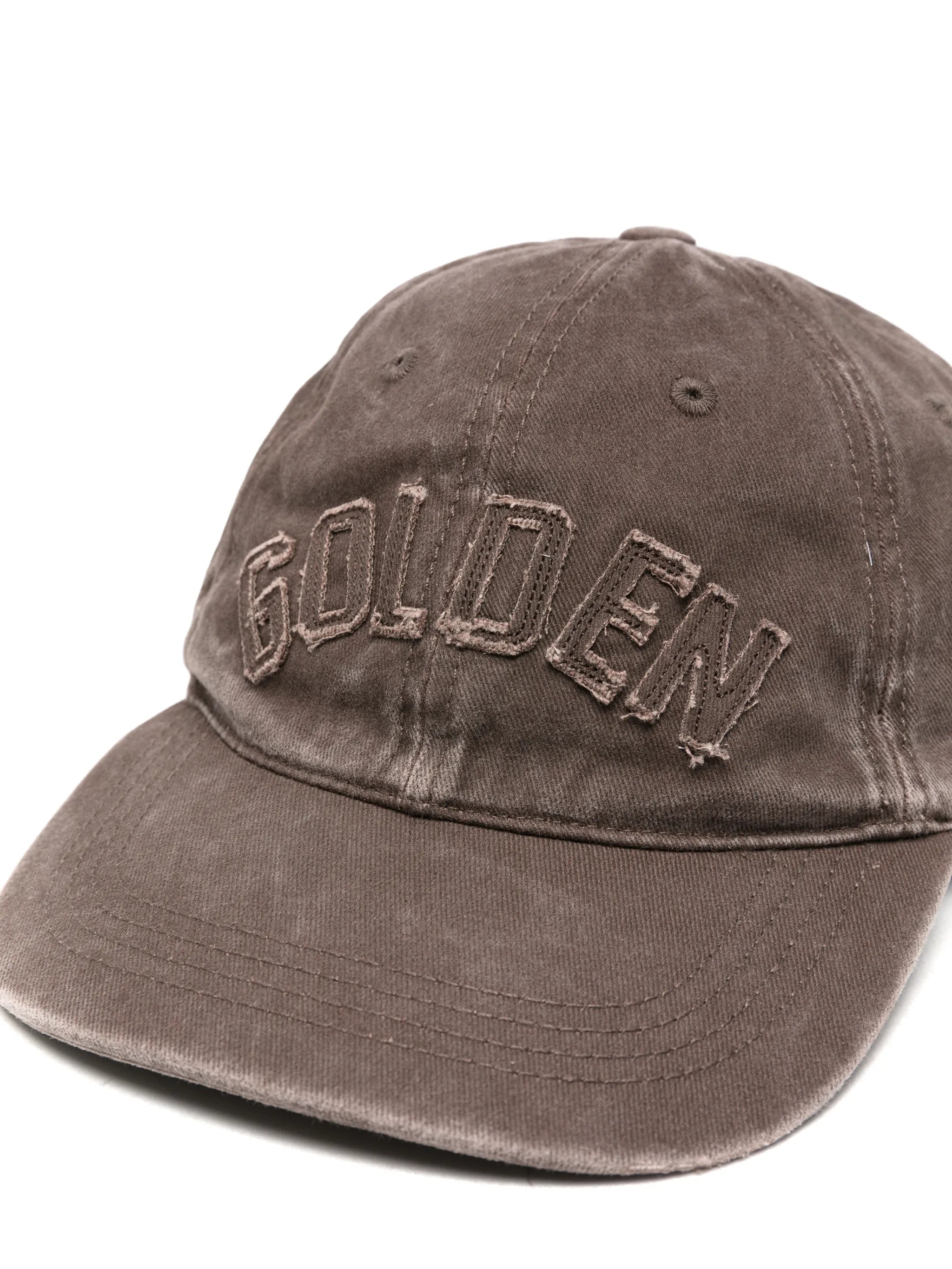 distressed-effect baseball cap
