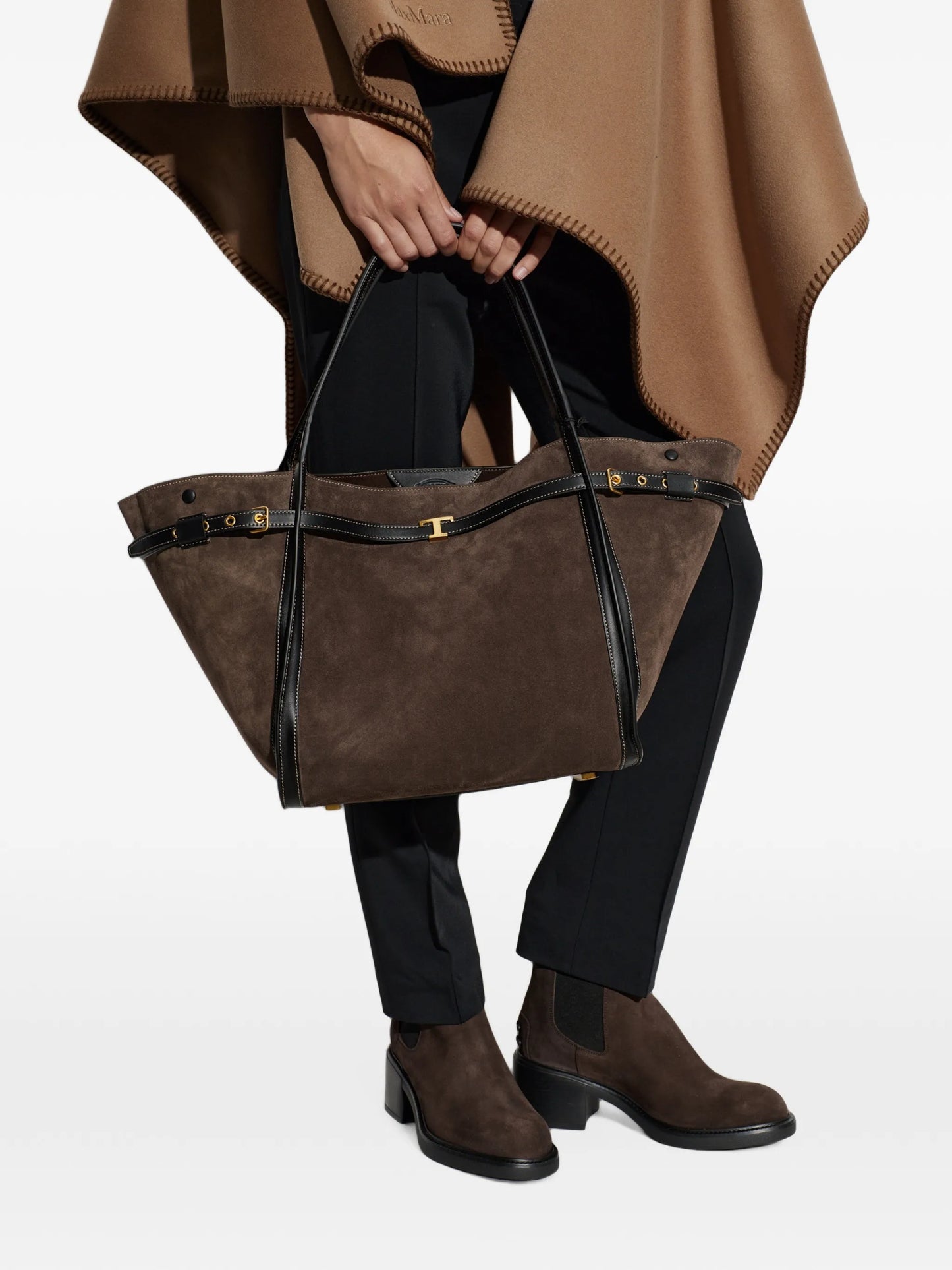 T Timeless calf suede tote bag