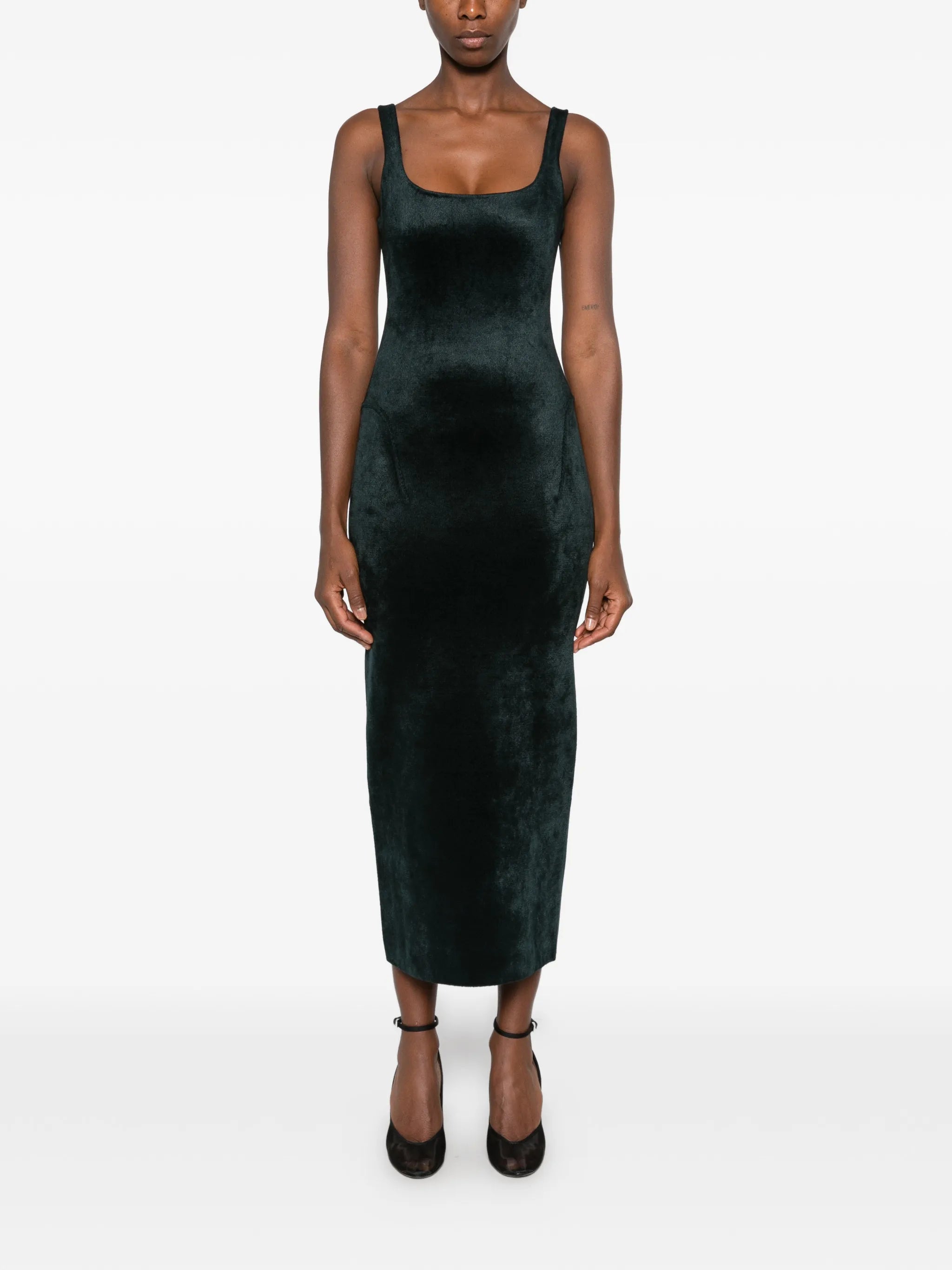 tailored velvet dress