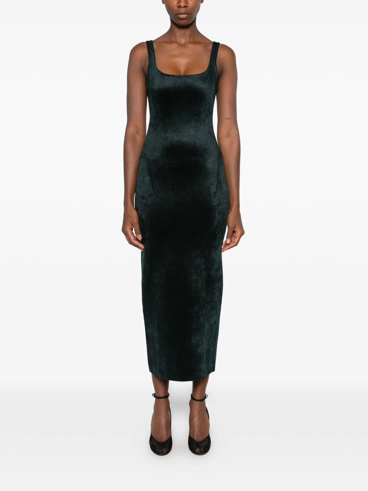 tailored velvet dress