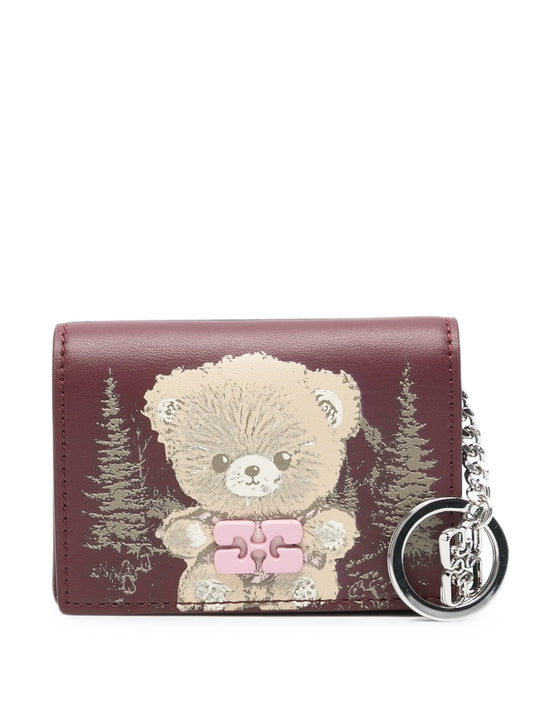 Bou Teddy printed card holder
