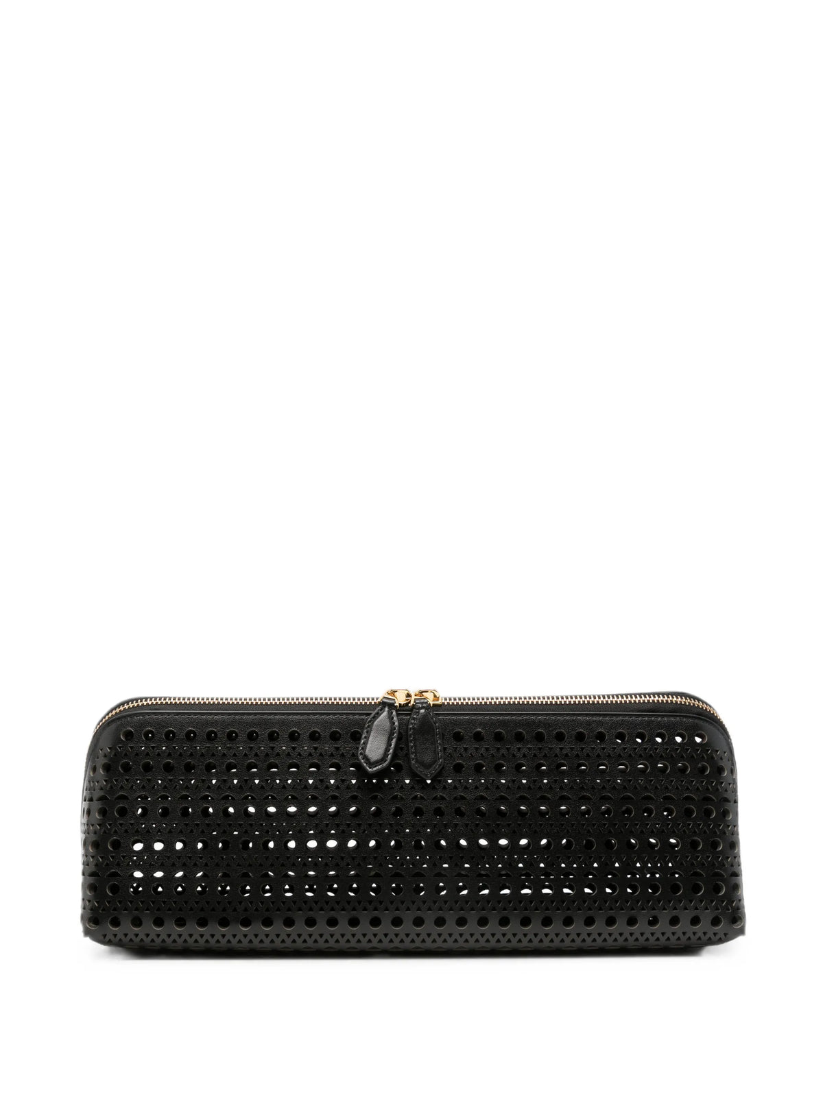 Delta laser-cut clutch bag