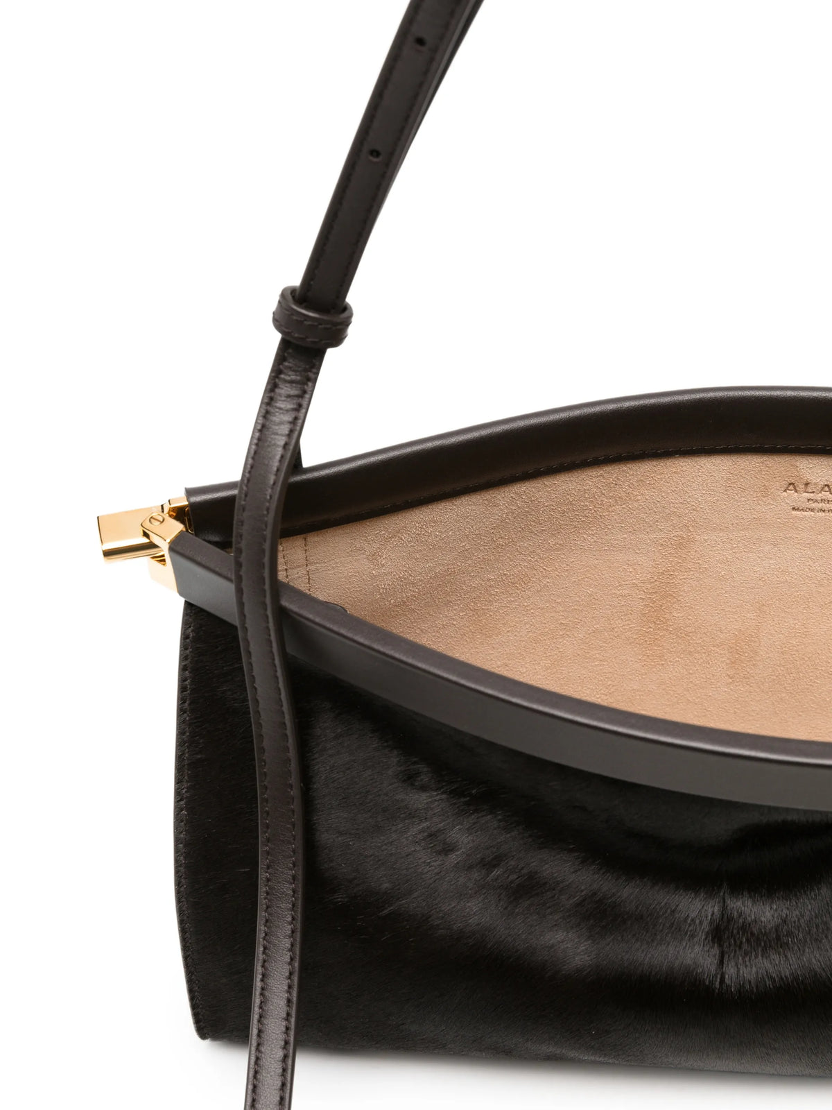 Medium Le Click East West haircalf shoulder bag