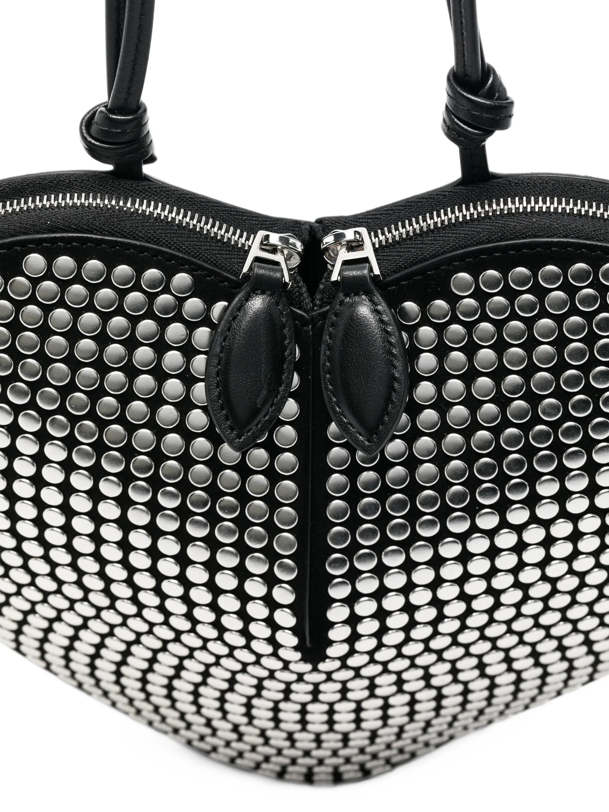Coeur studded suede crossbody bag