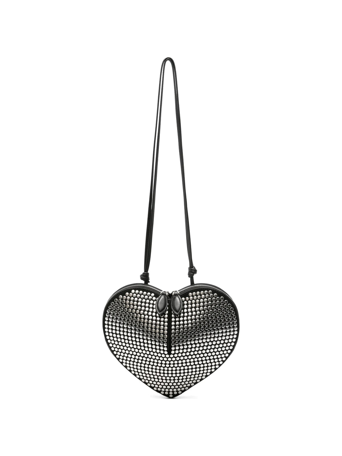 Coeur studded suede crossbody bag