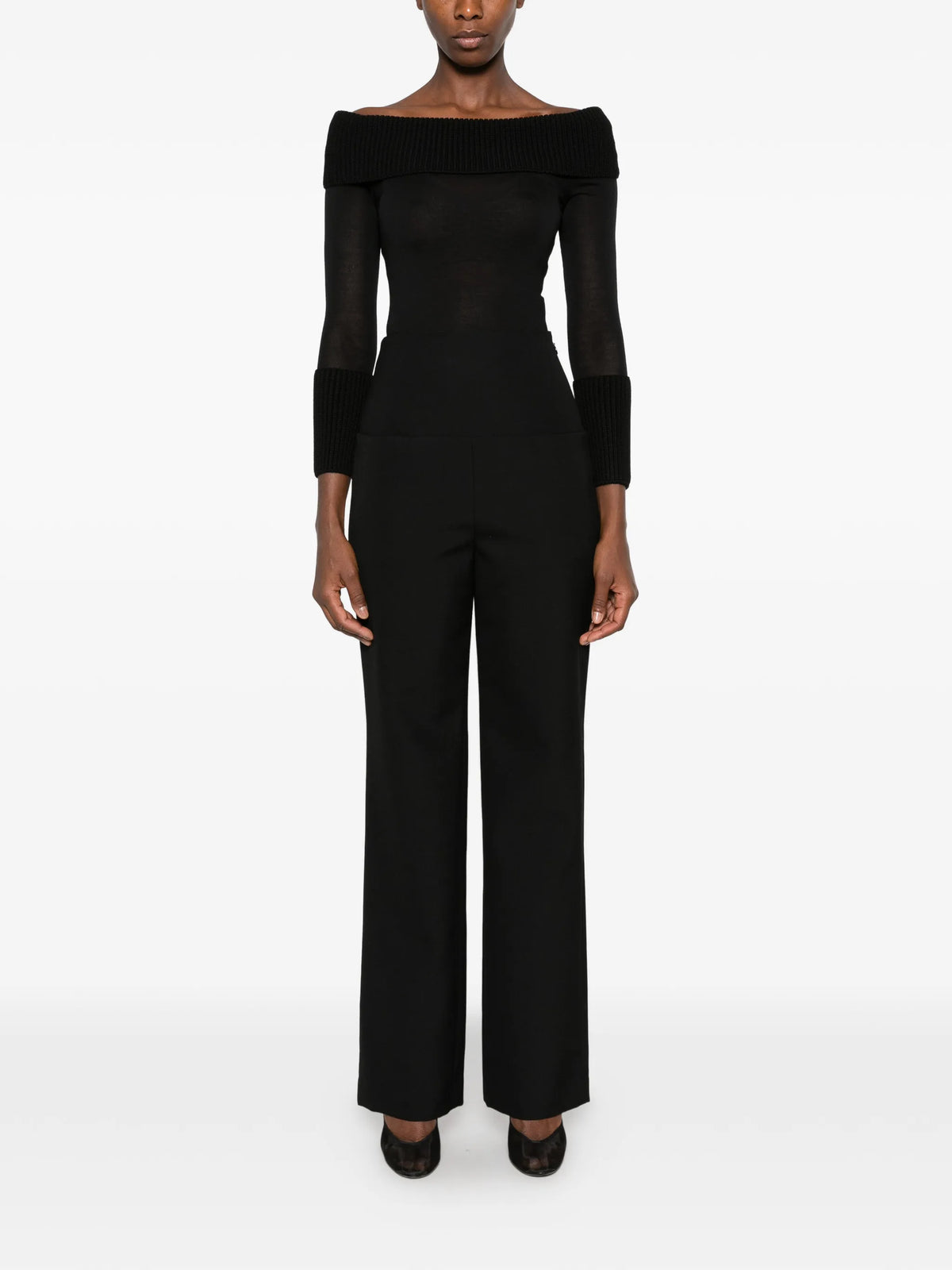 tailored wool trousers