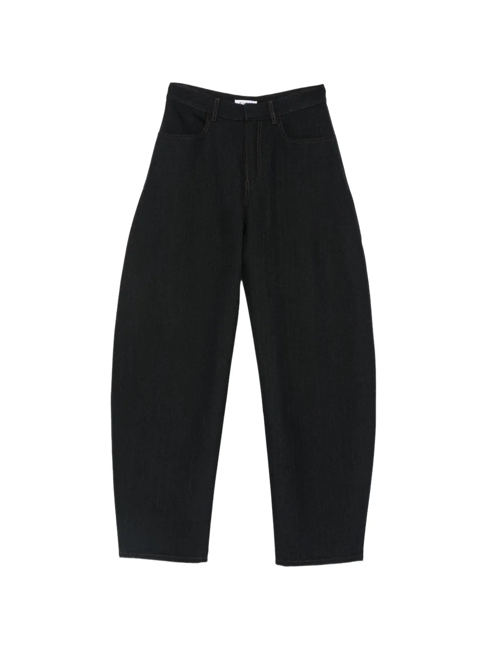 Round pants wool denim
