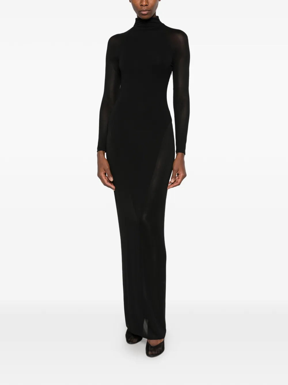 Bodycon opaque jersey dress