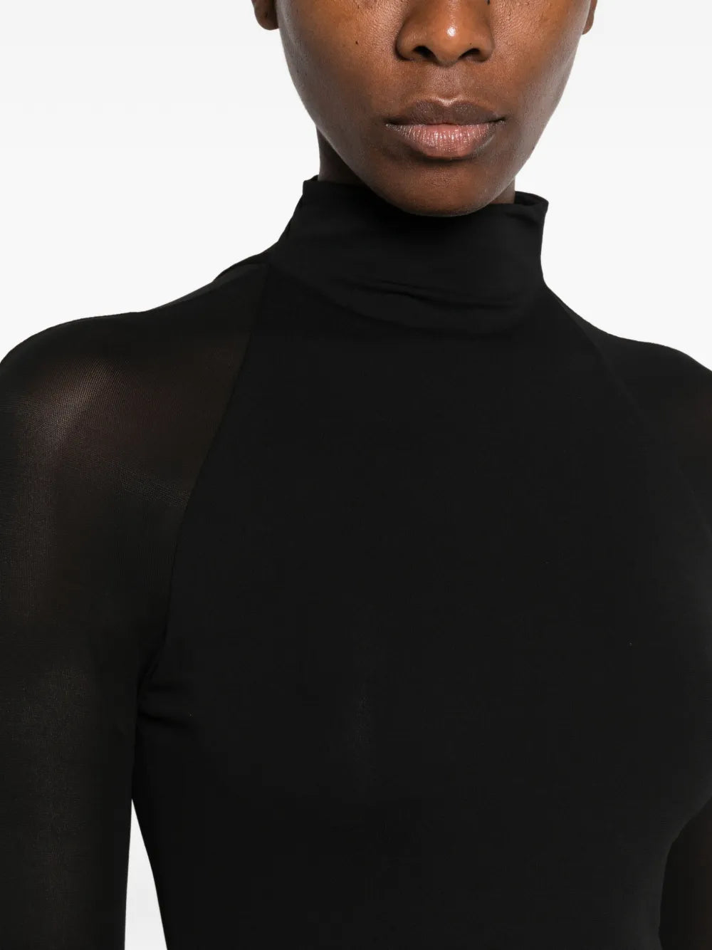 Bodycon opaque jersey dress