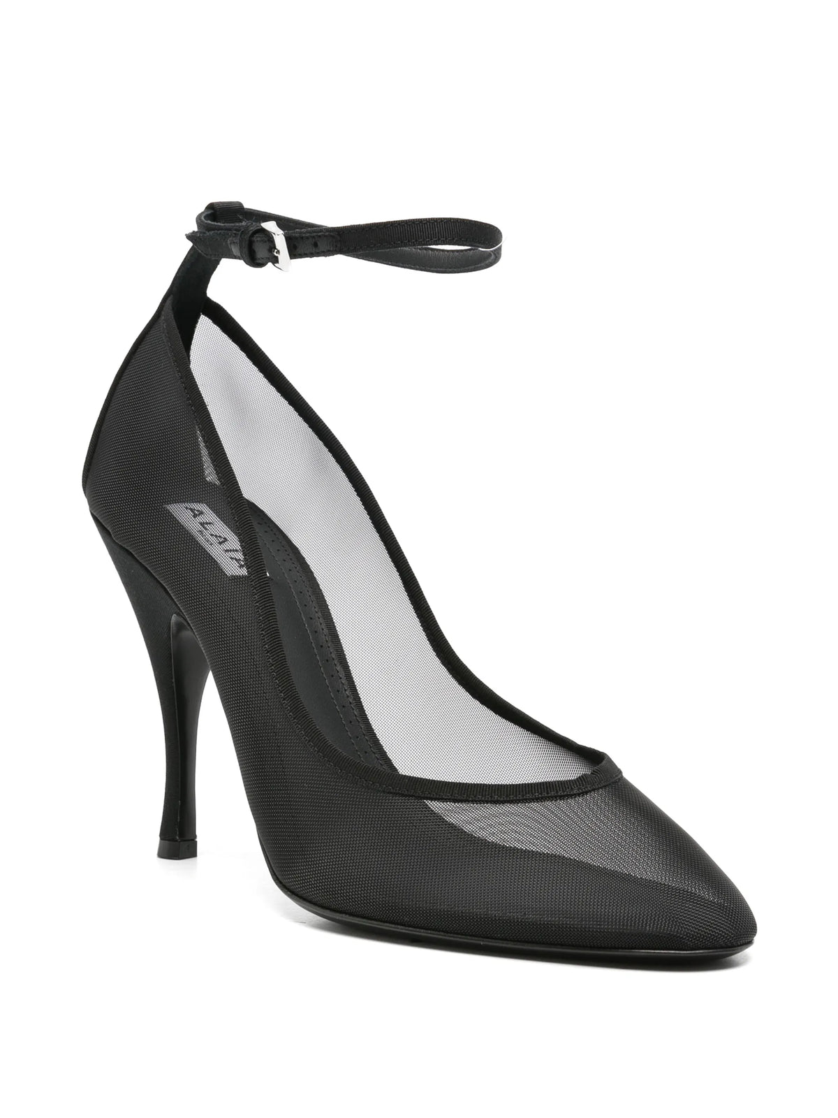 strappy pumps in mesh