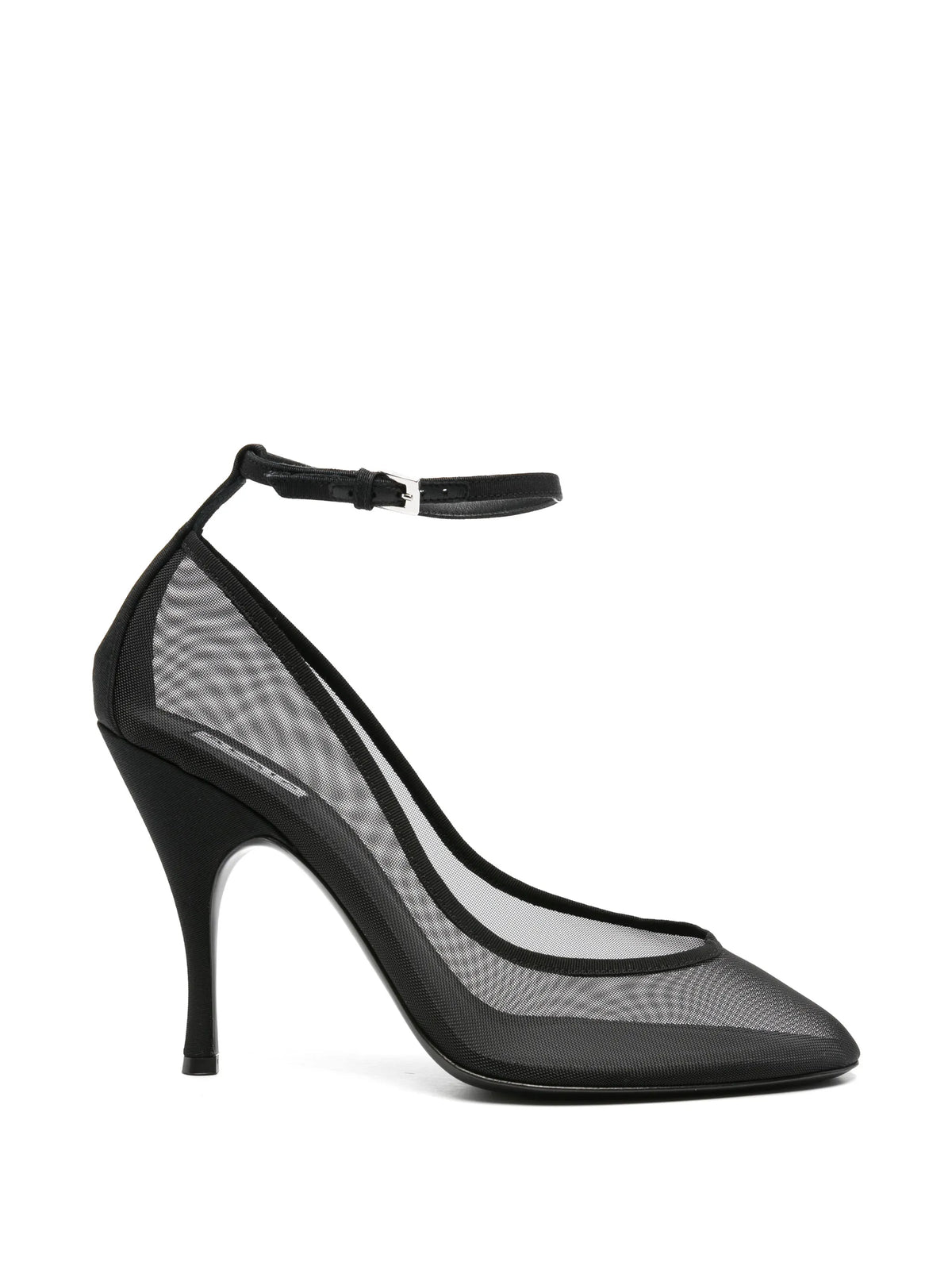 strappy pumps in mesh