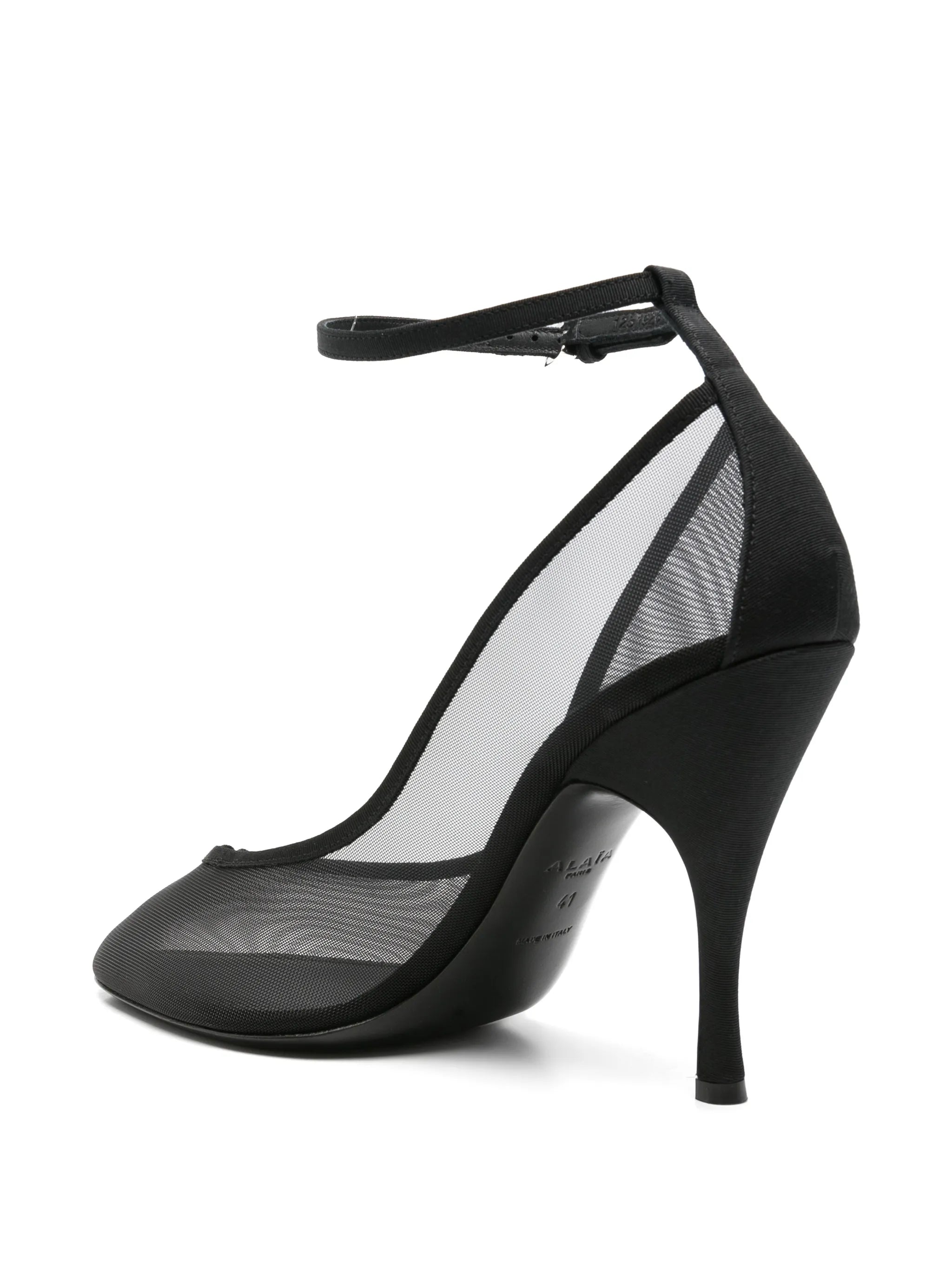 strappy pumps in mesh