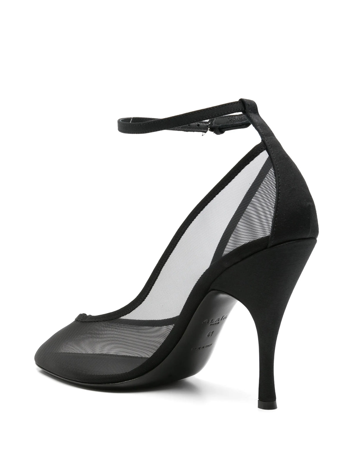 strappy pumps in mesh