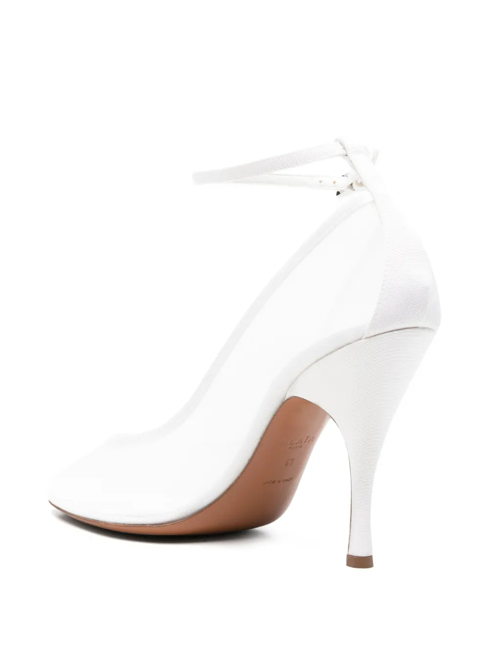 mesh ankle-strap pumps