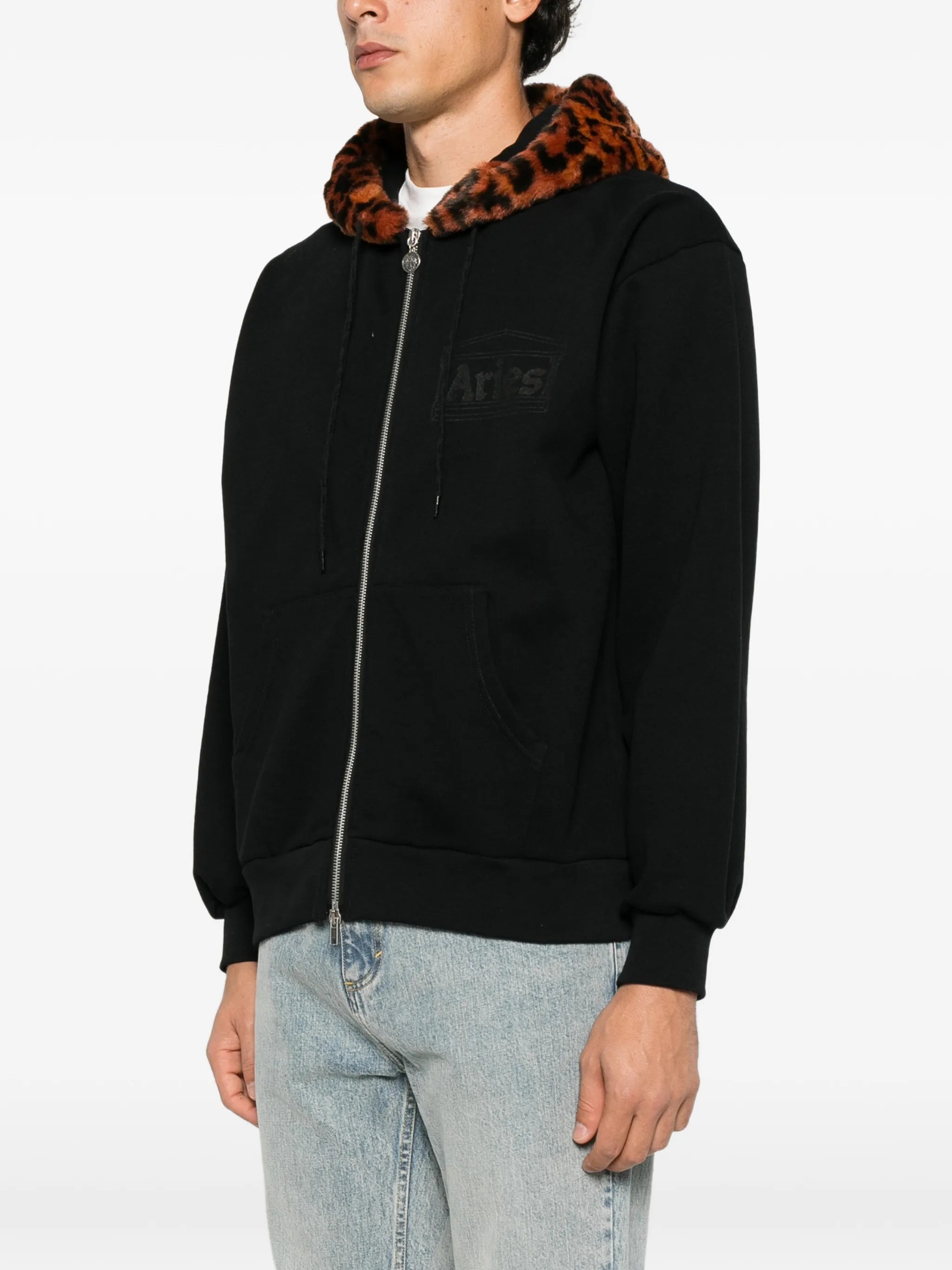 long-sleeve zip-up hoodie