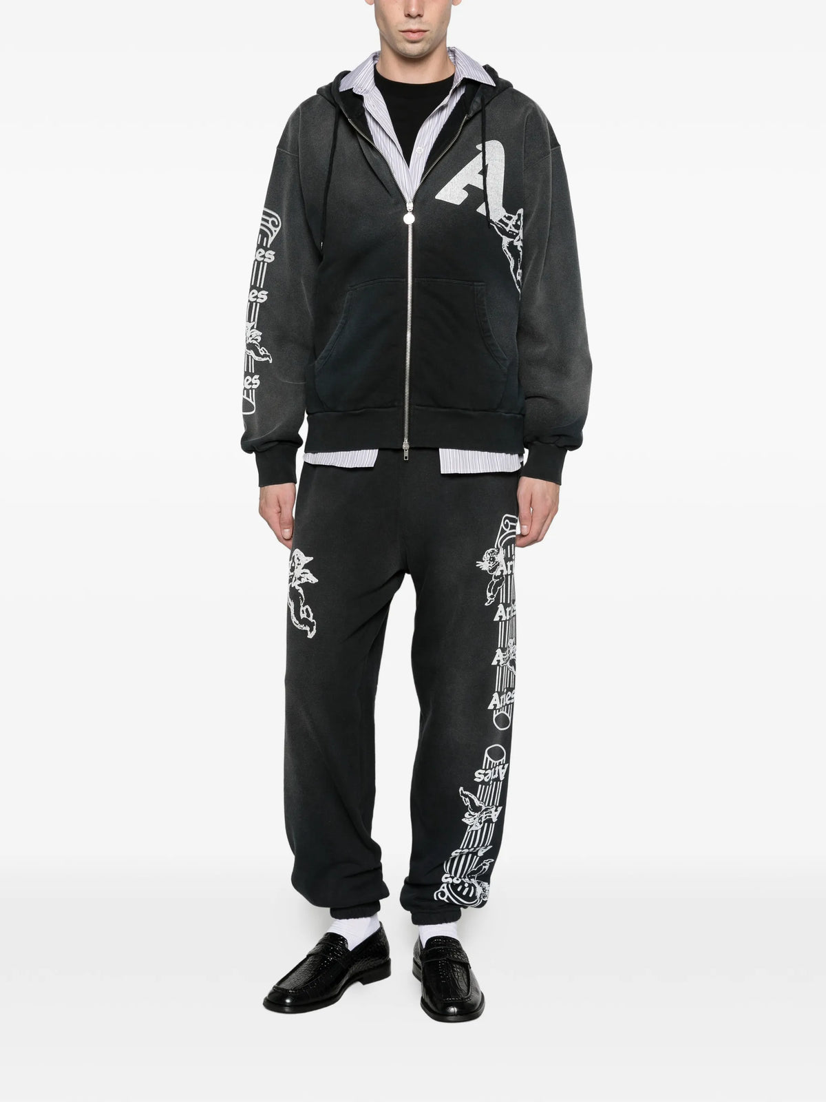aged Cherub Column hoodie