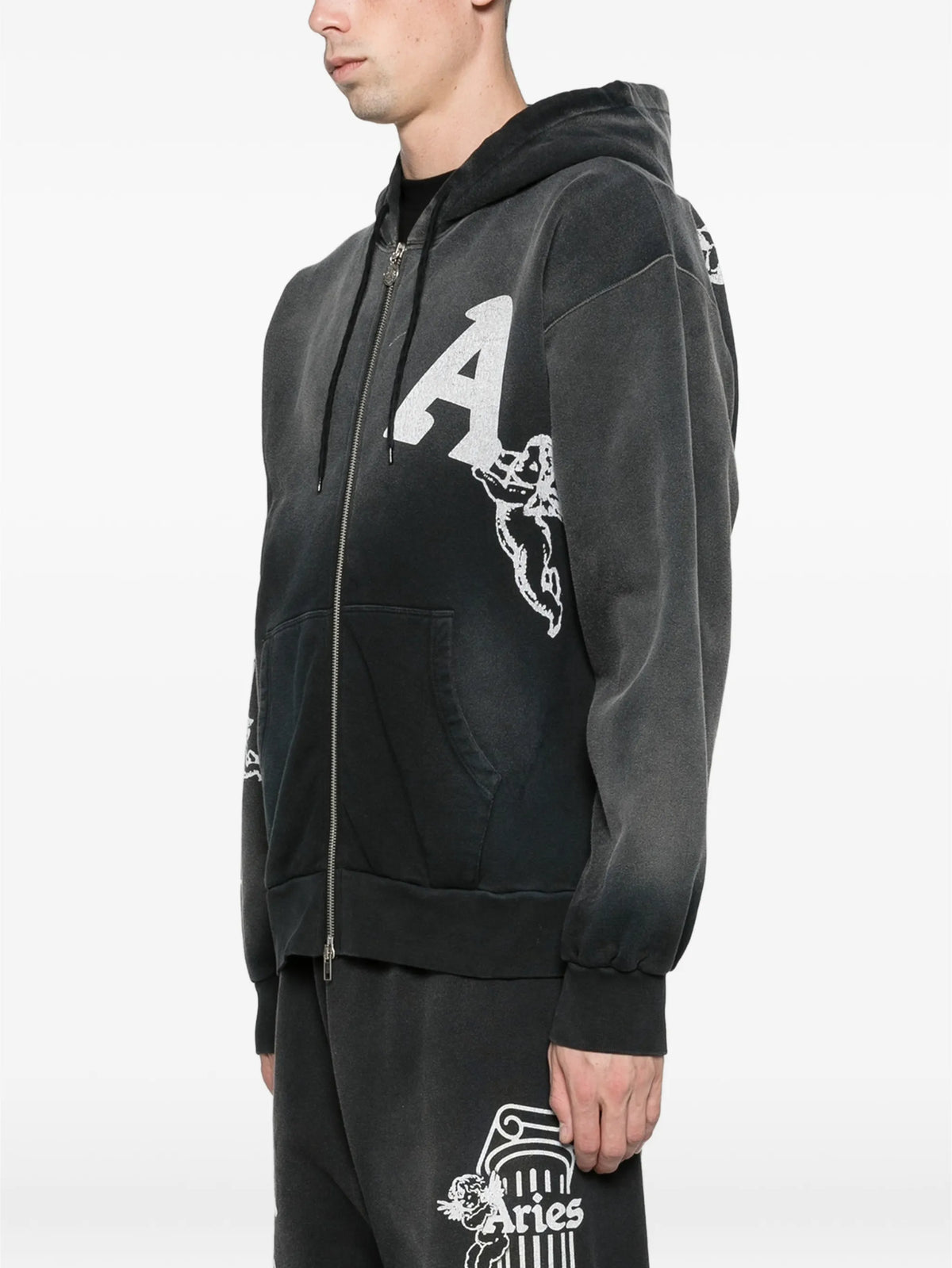 aged Cherub Column hoodie