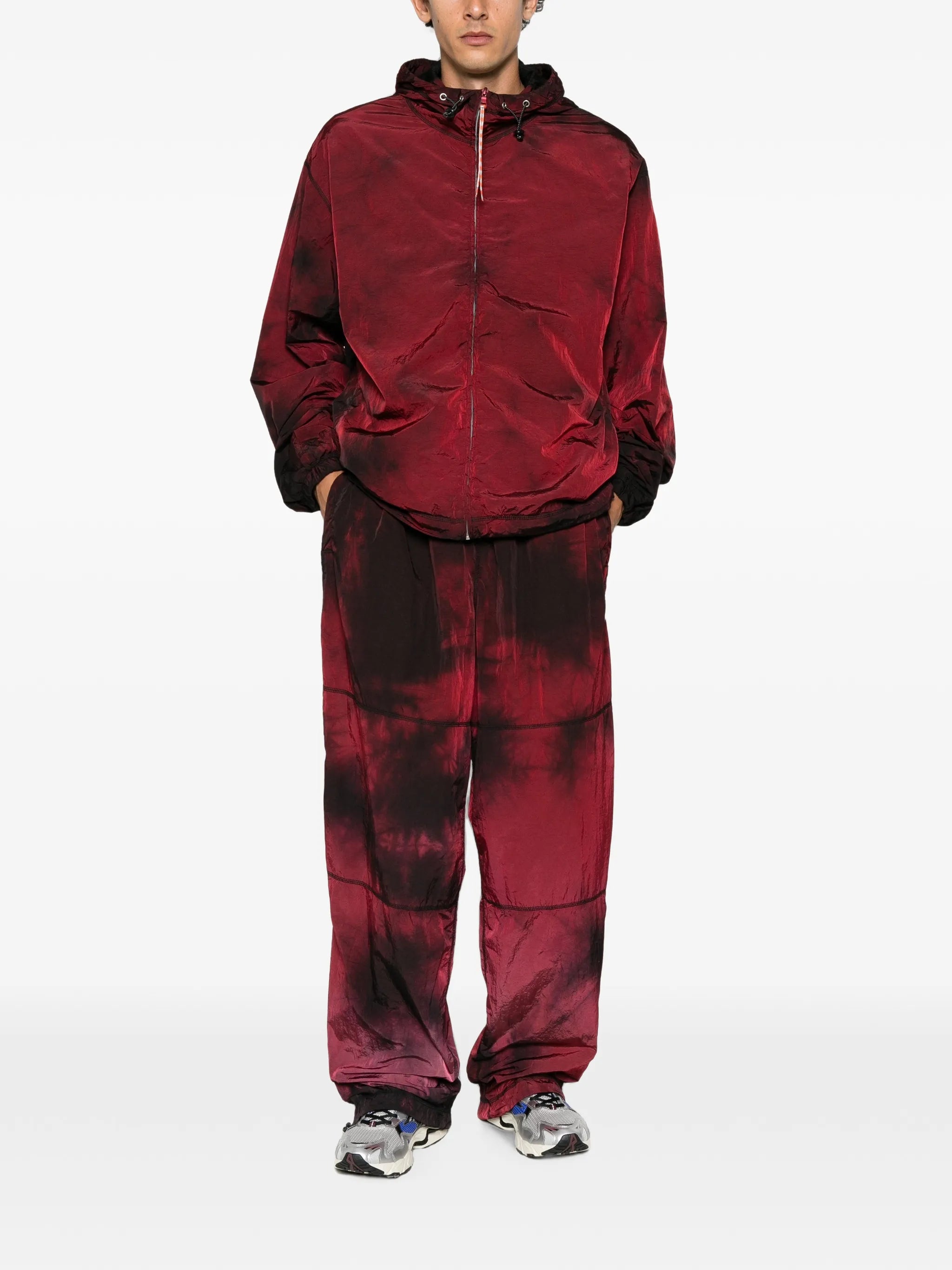 tie-dye windcheater trousers