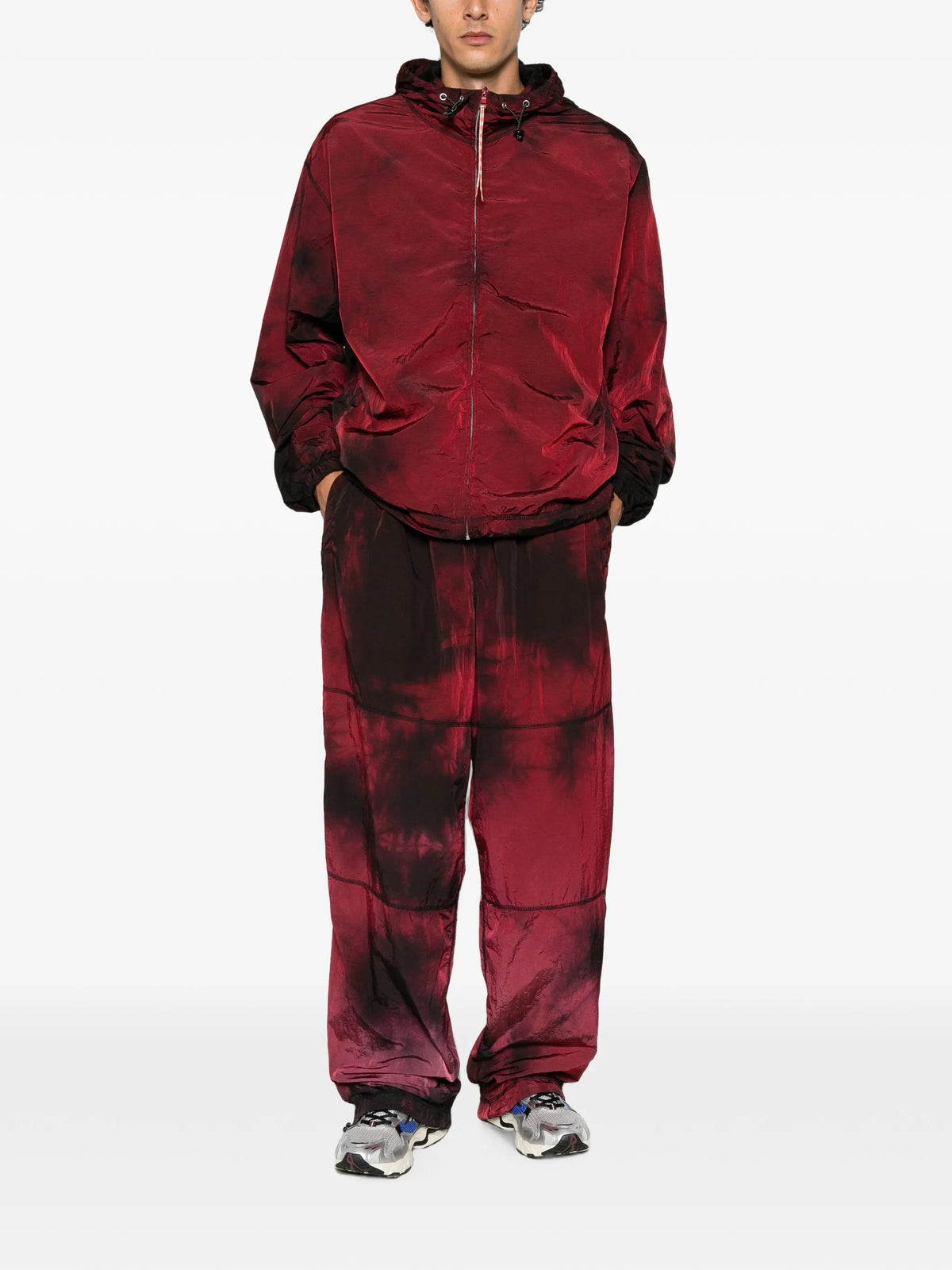 tie-dye windcheater trousers