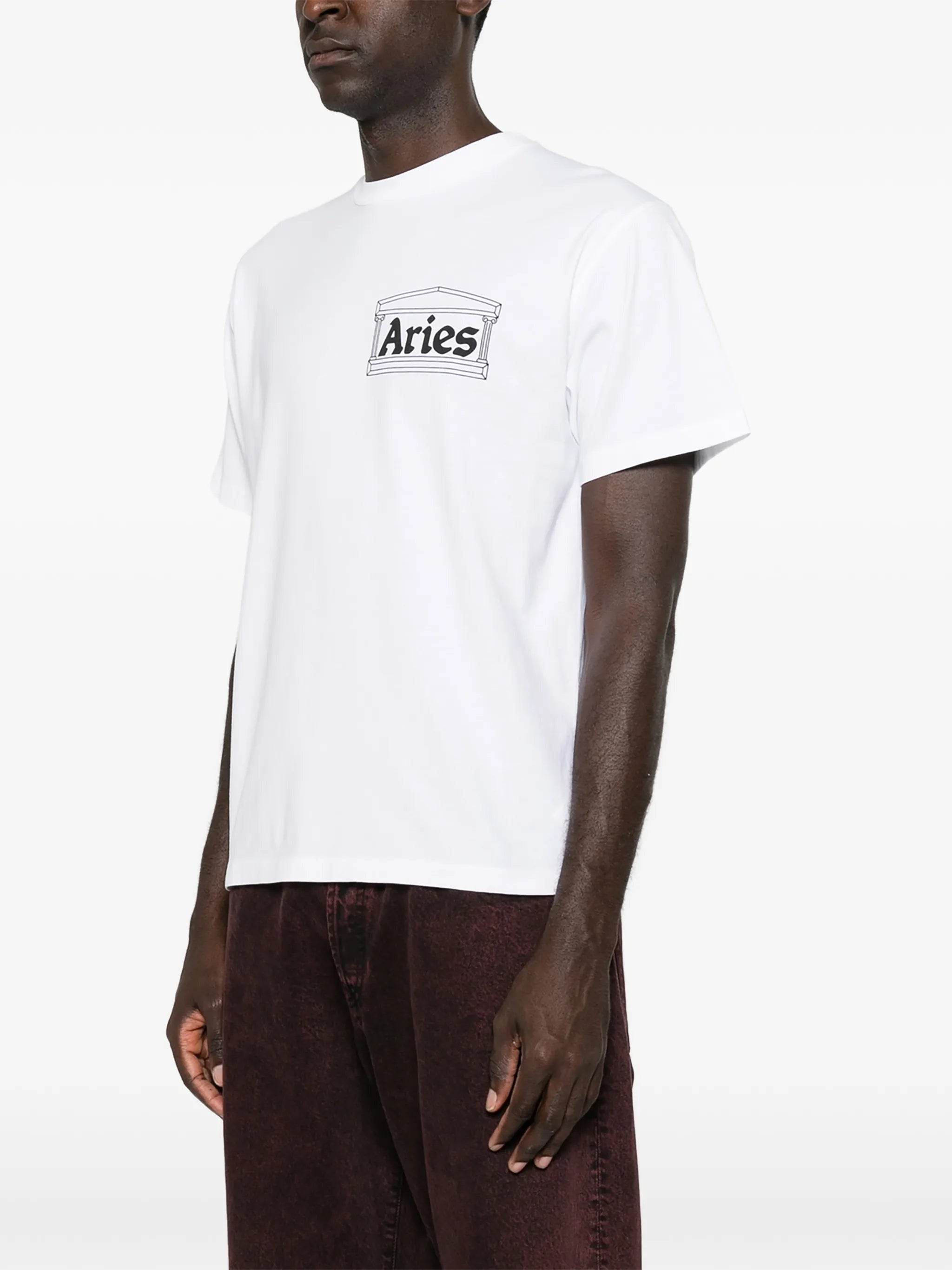 Temple logo-print T-shirt