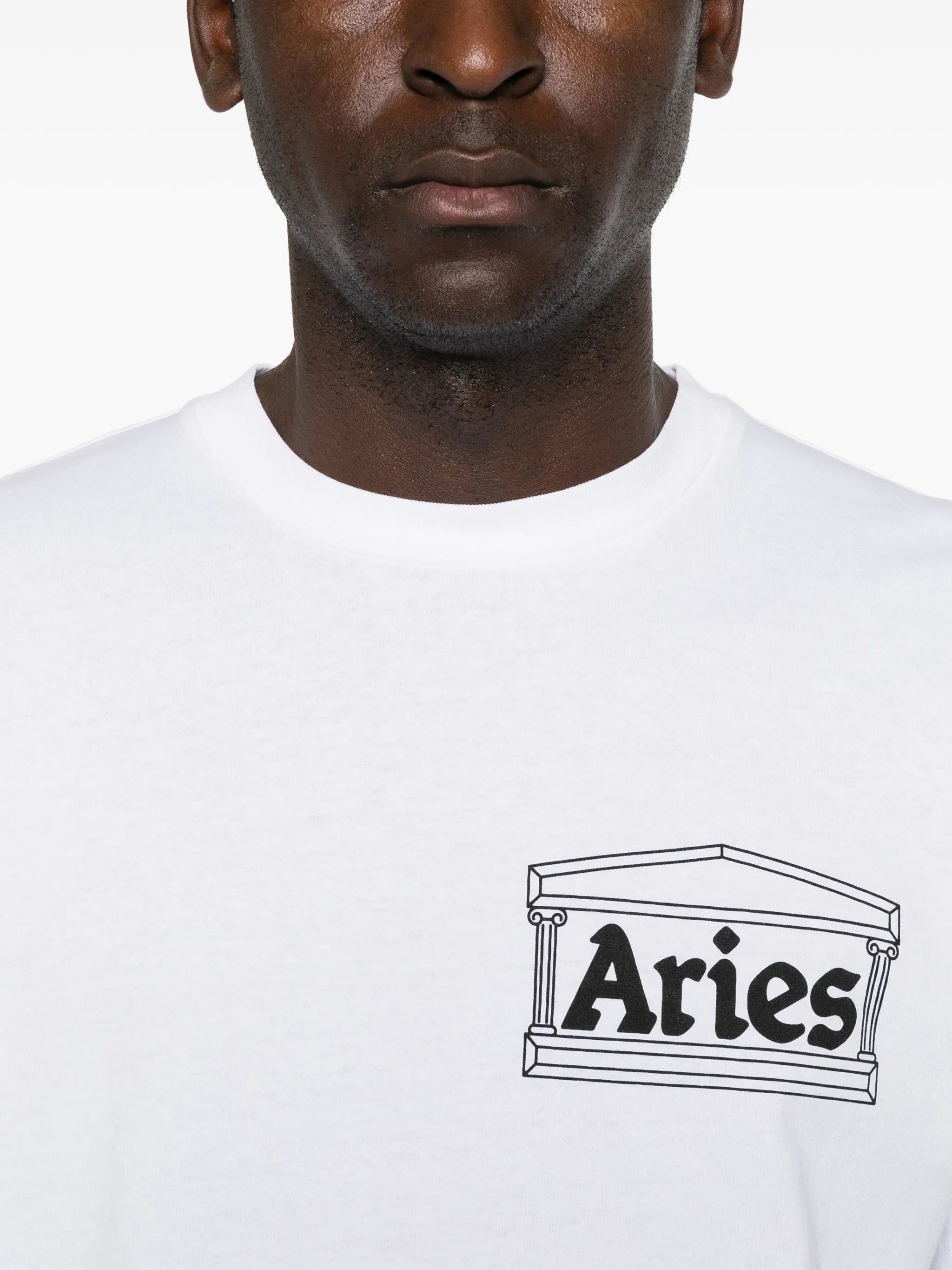 Temple logo-print T-shirt
