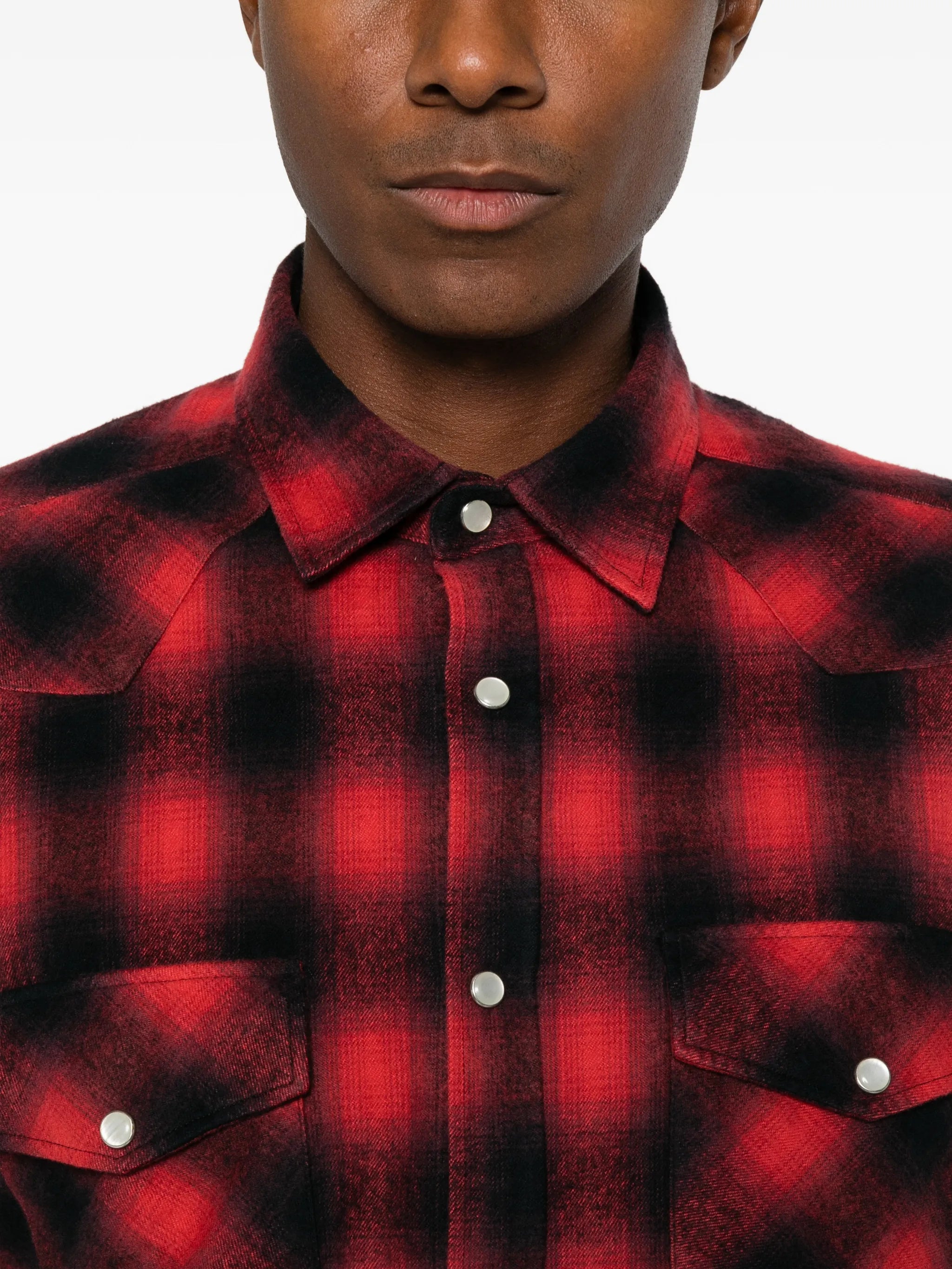 plaid Western shirt