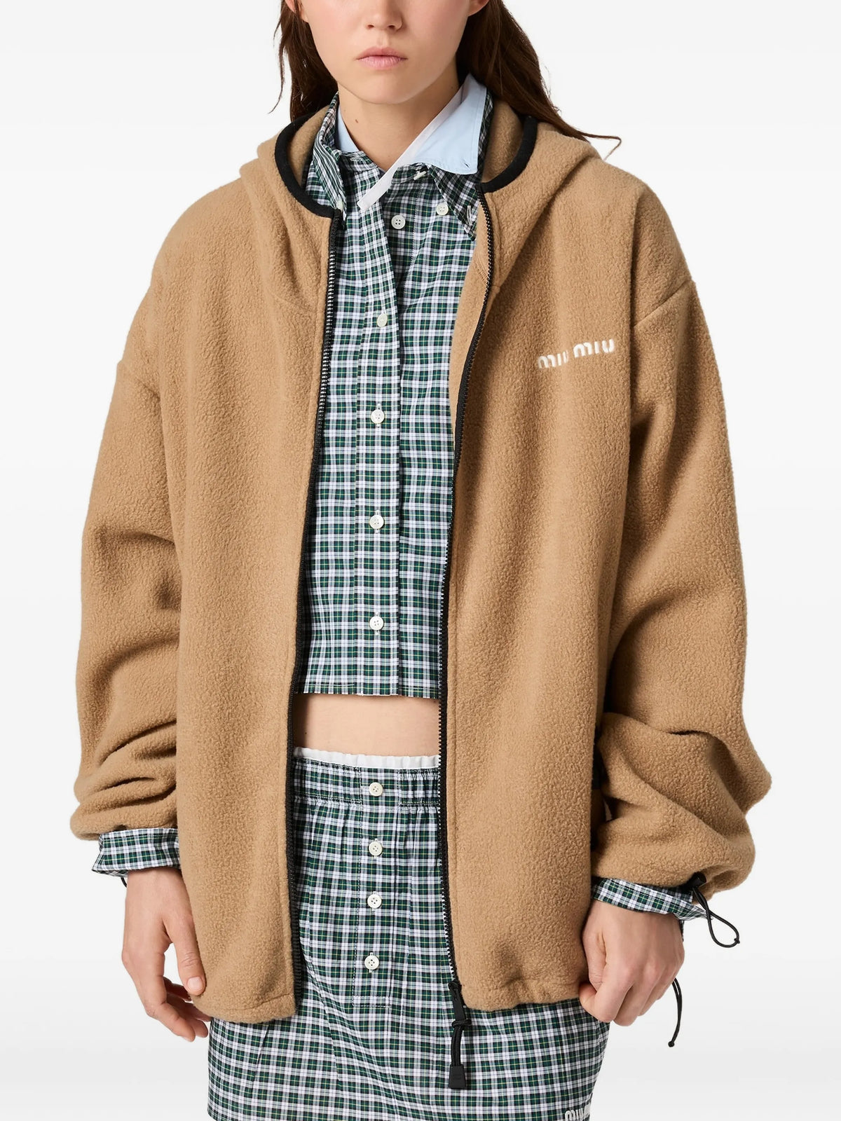 cotton fleece zipper hoodie