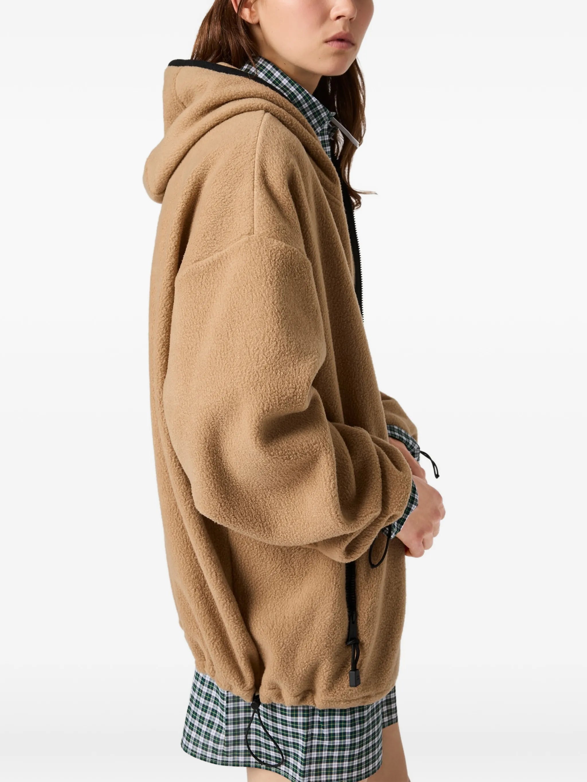 cotton fleece zipper hoodie