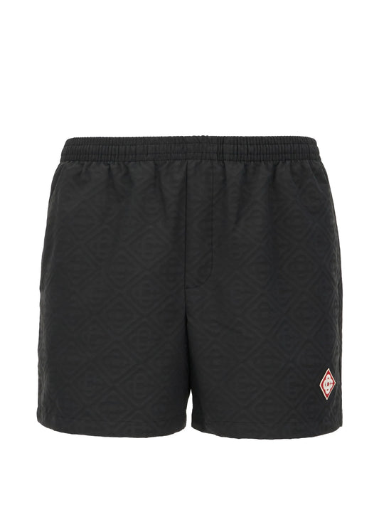 Monogram swimming shorts