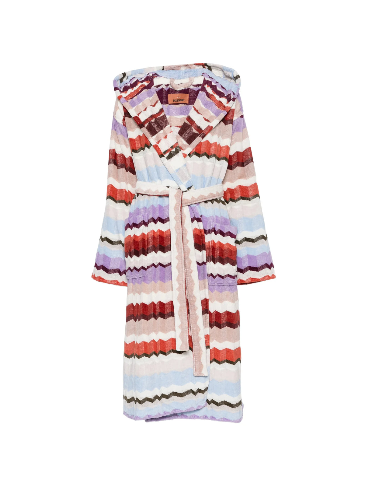 Eva hooded cotton terry bathrobe