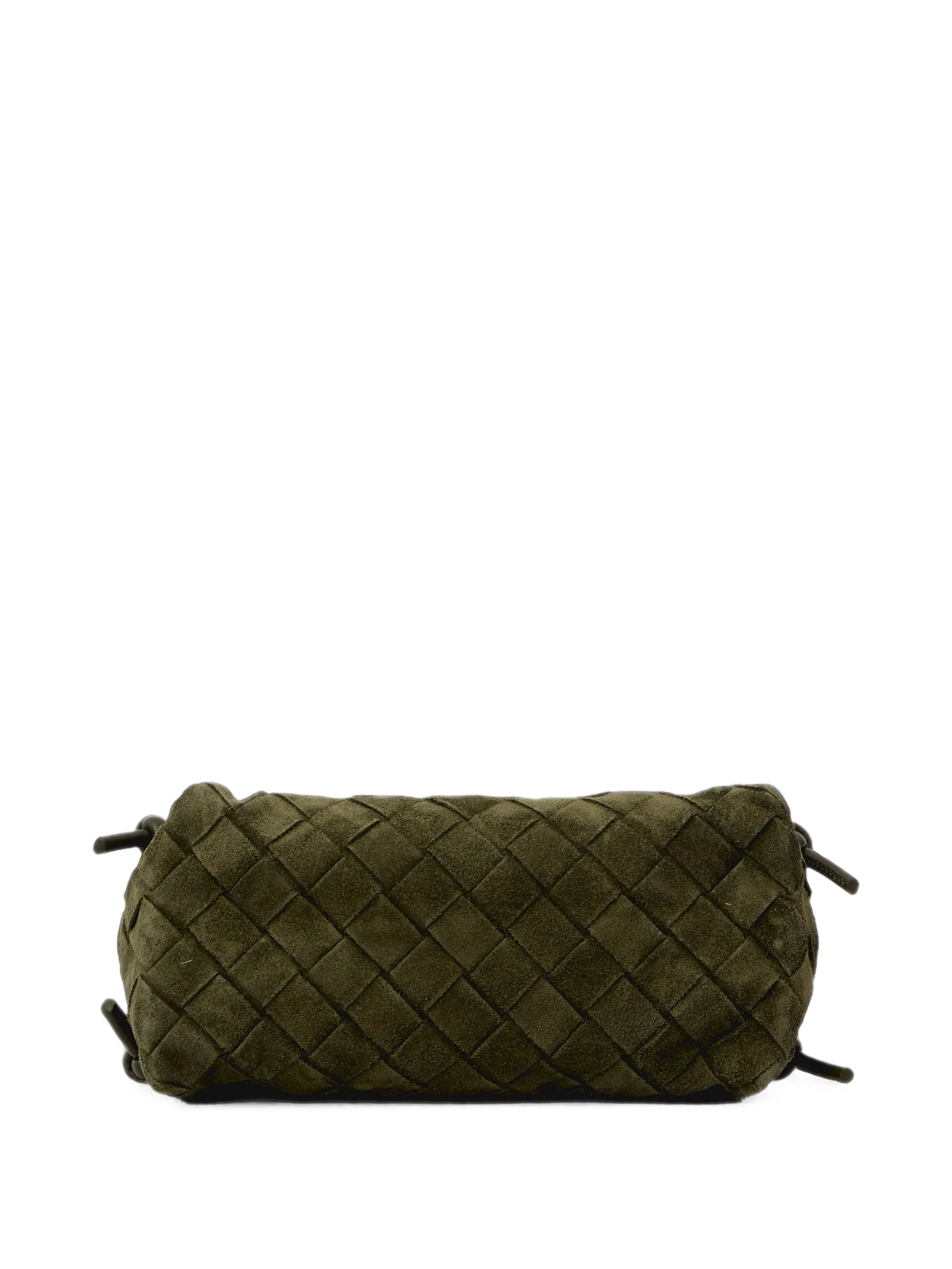 Intrecciato suede mini bag