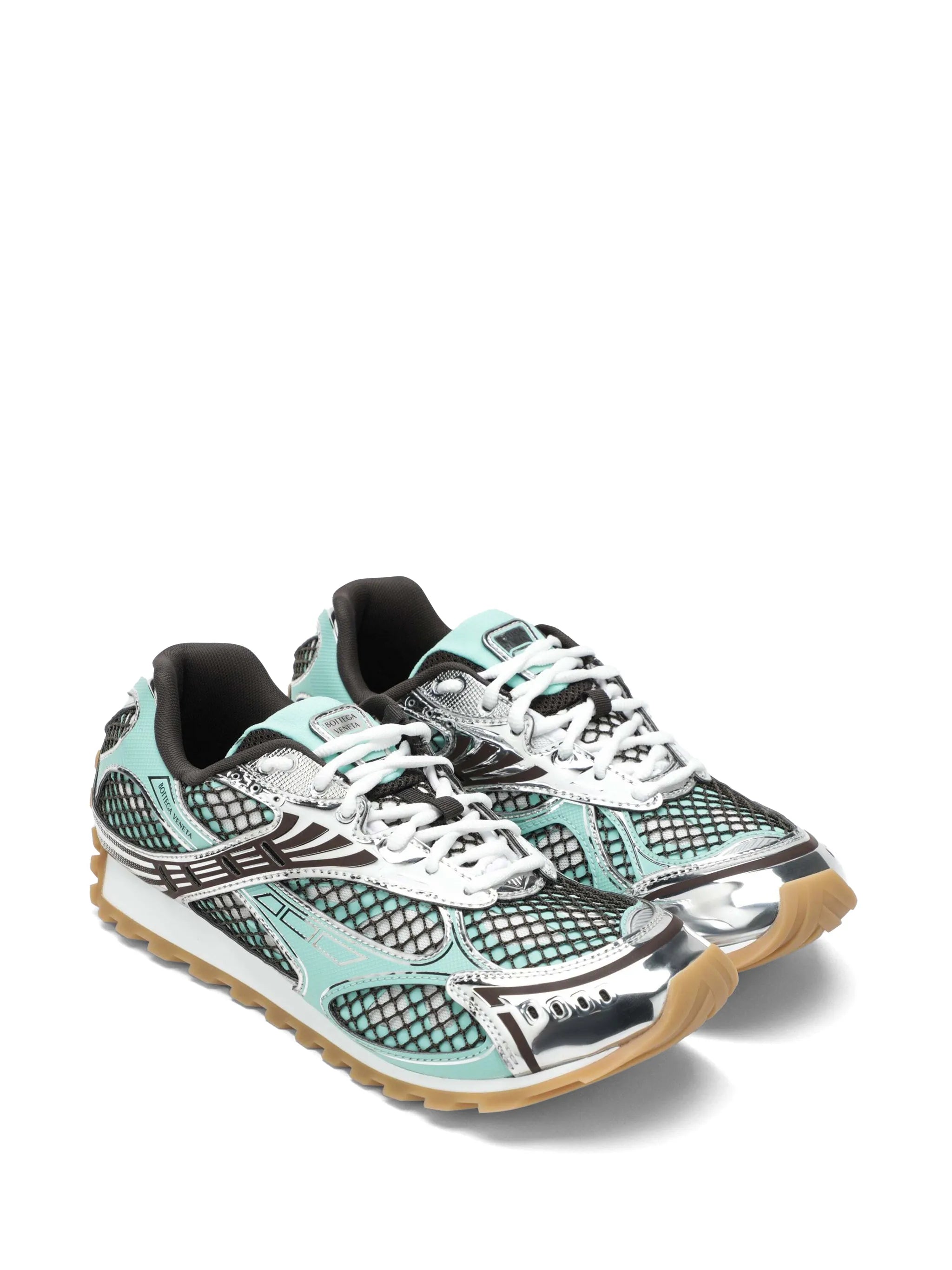 mesh-panelled sneakers