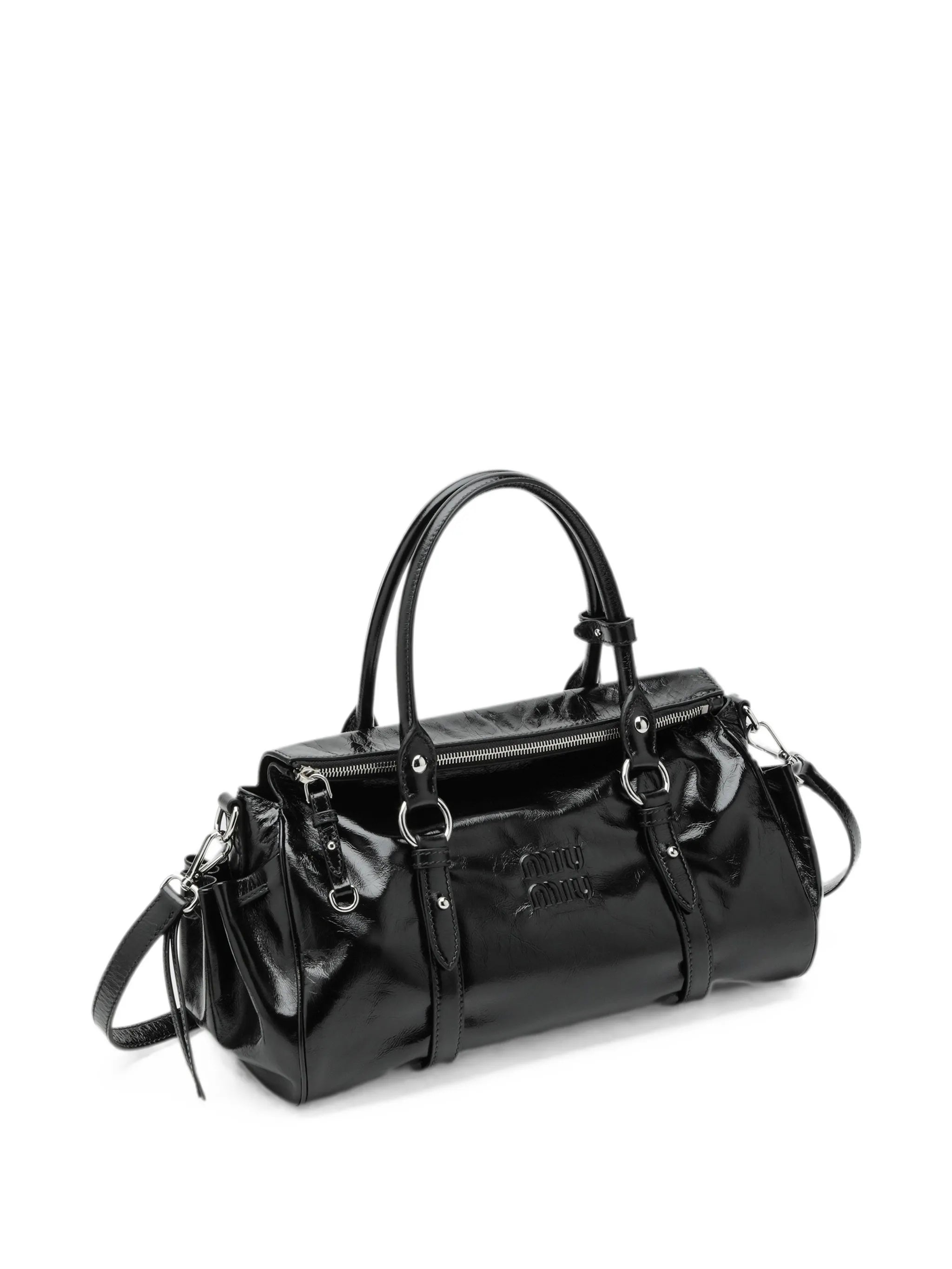 logo-embossed tote bag