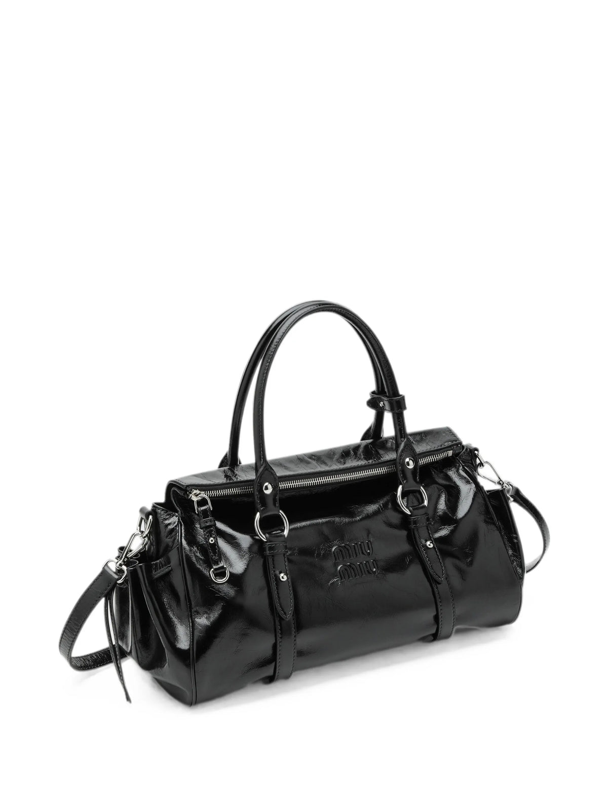 logo-embossed tote bag