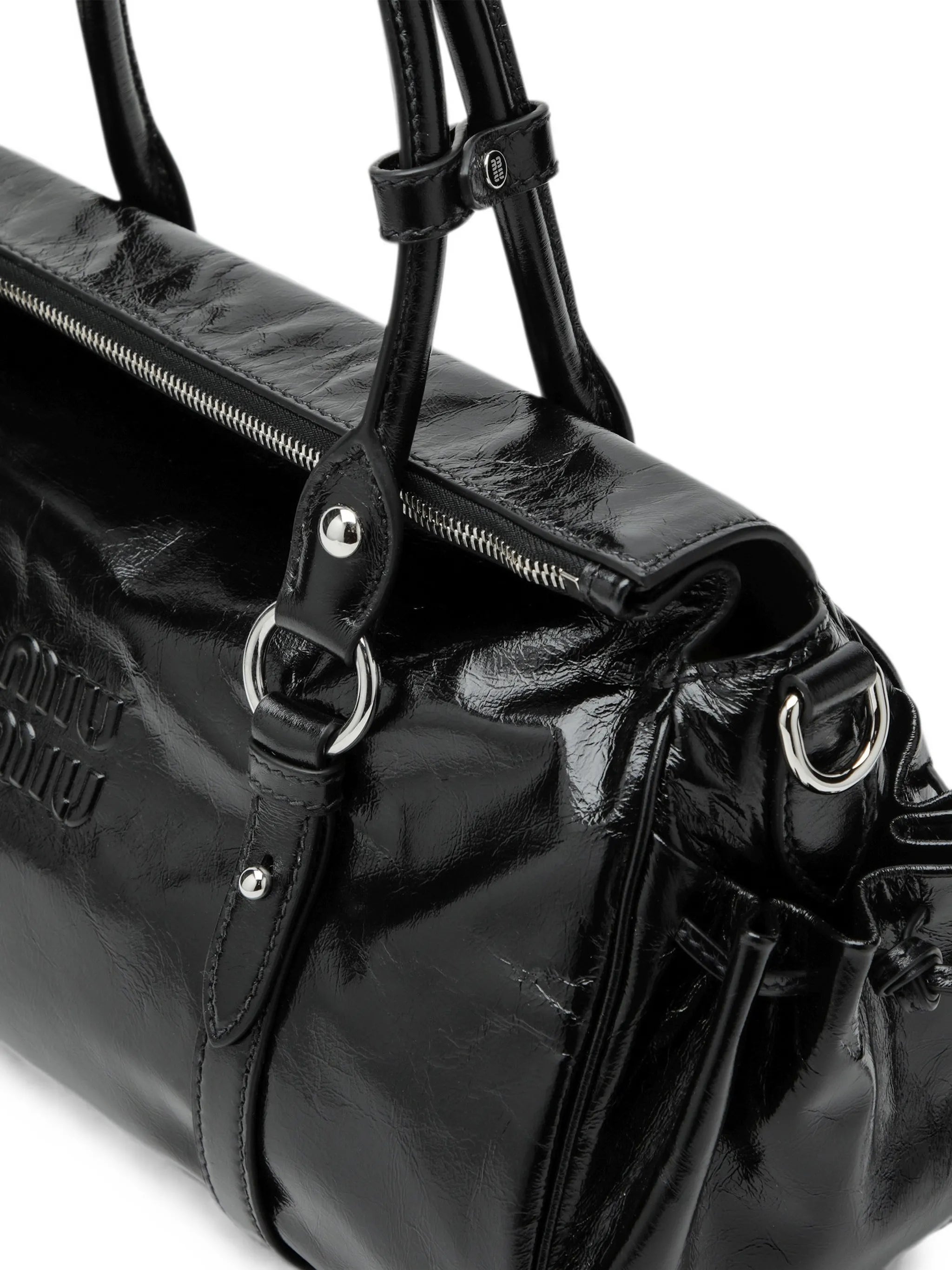 logo-embossed tote bag