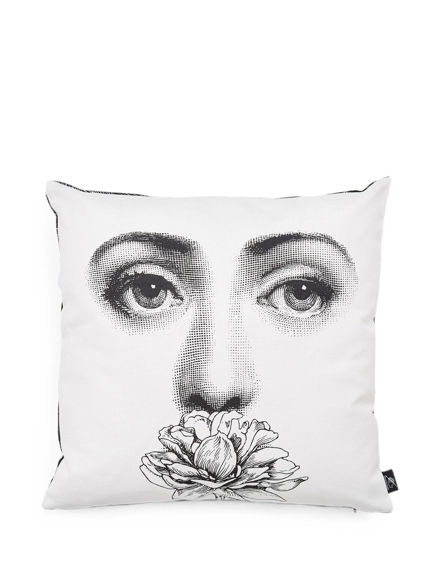Lina Cavalieri face-print cushion
