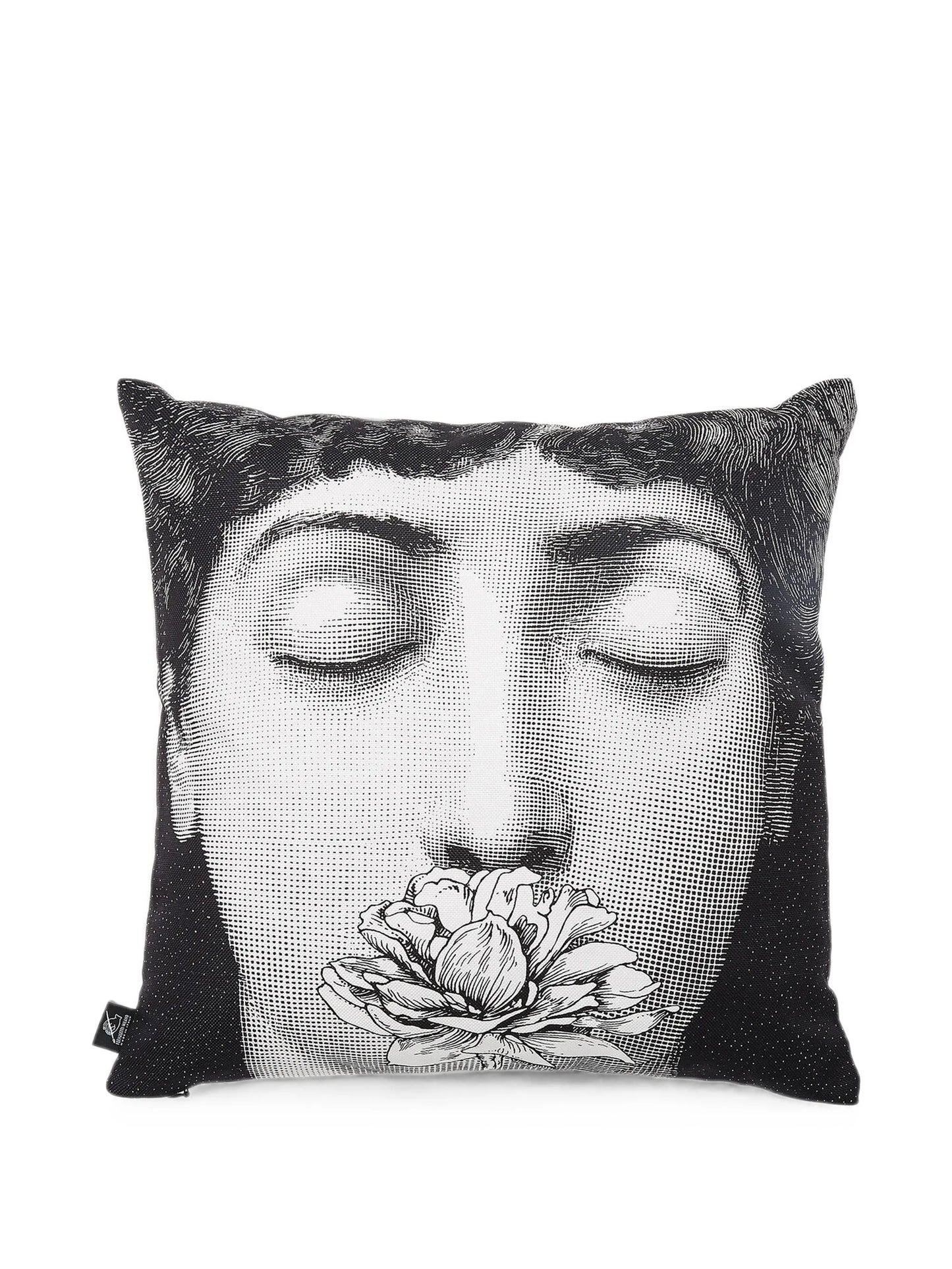 Lina Cavalieri face-print cushion