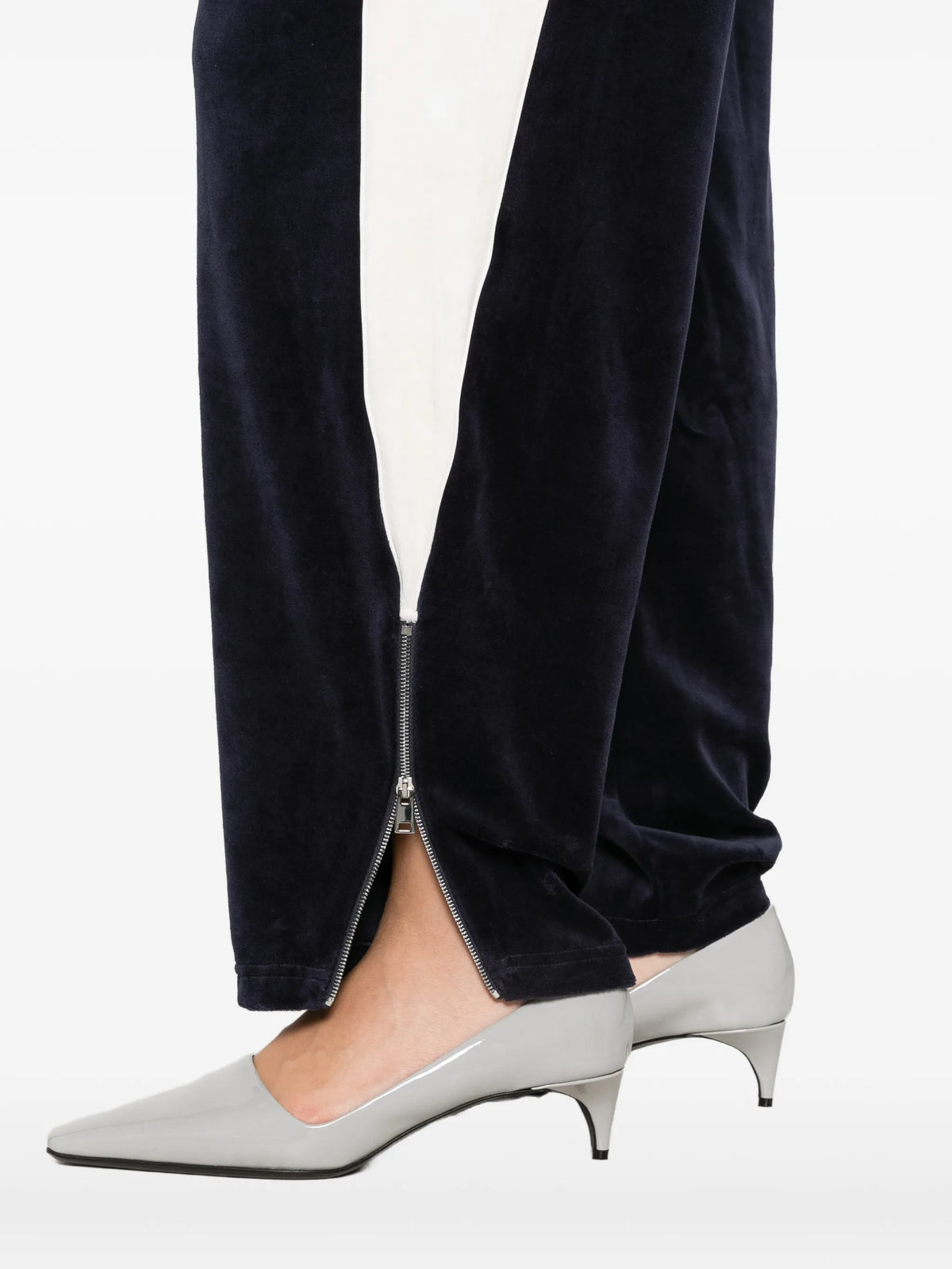 colorblock velour track pants
