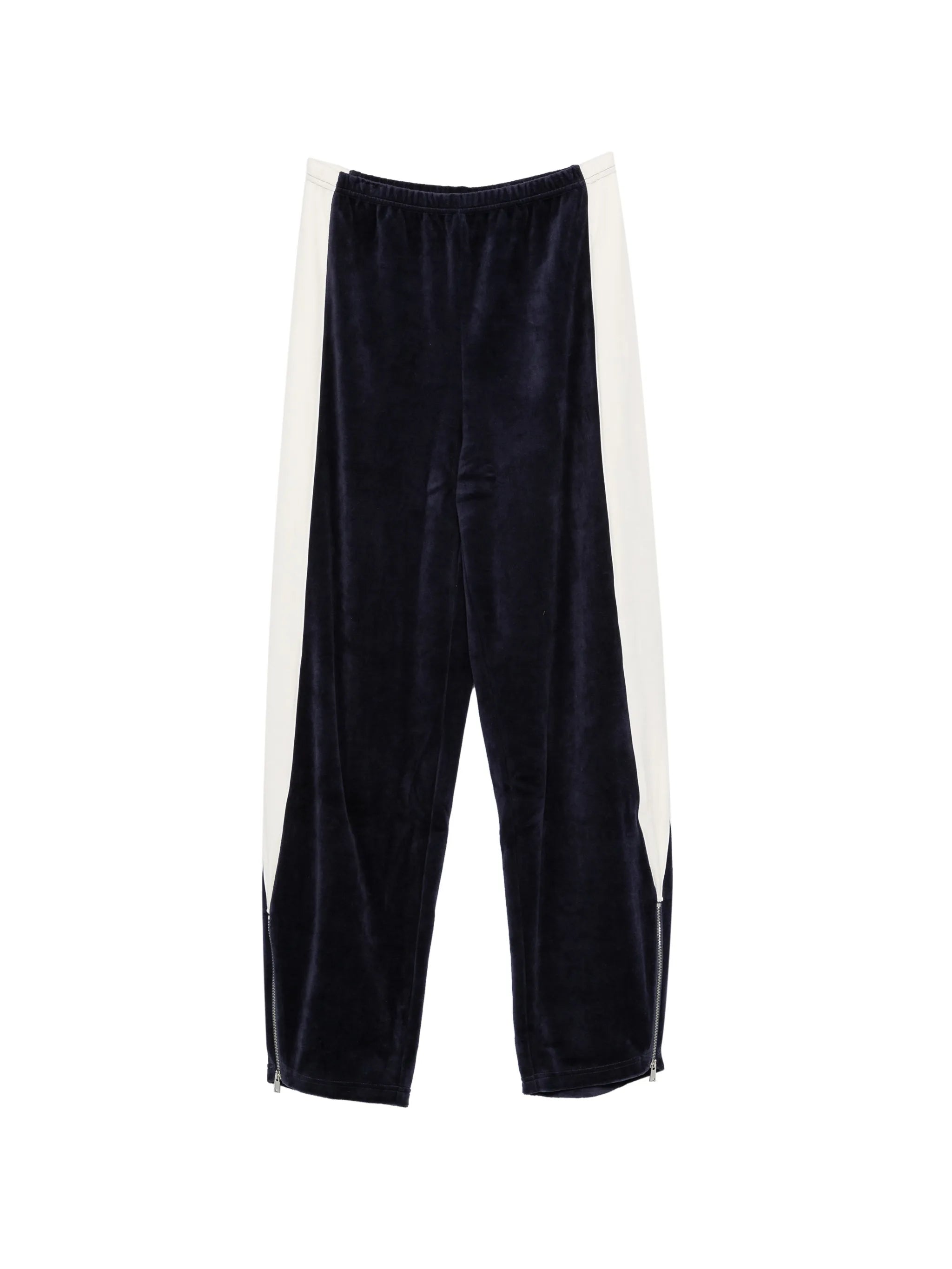 colorblock velour track pants