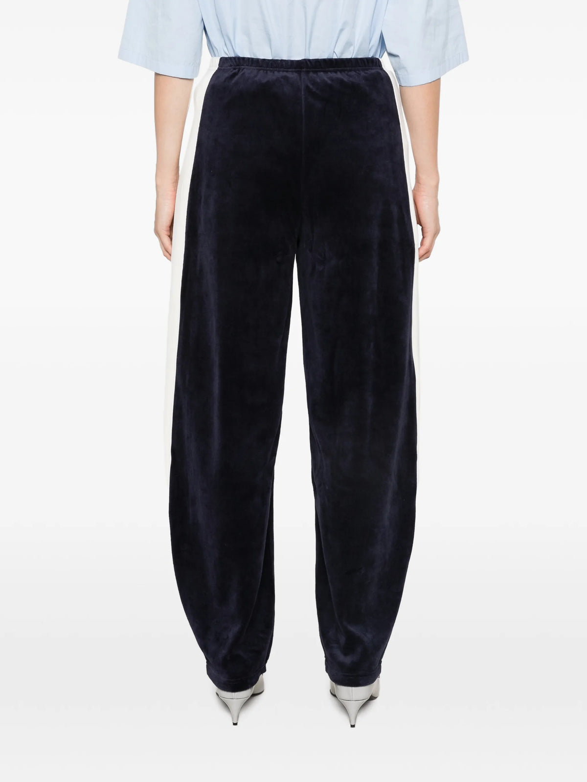 colorblock velour track pants