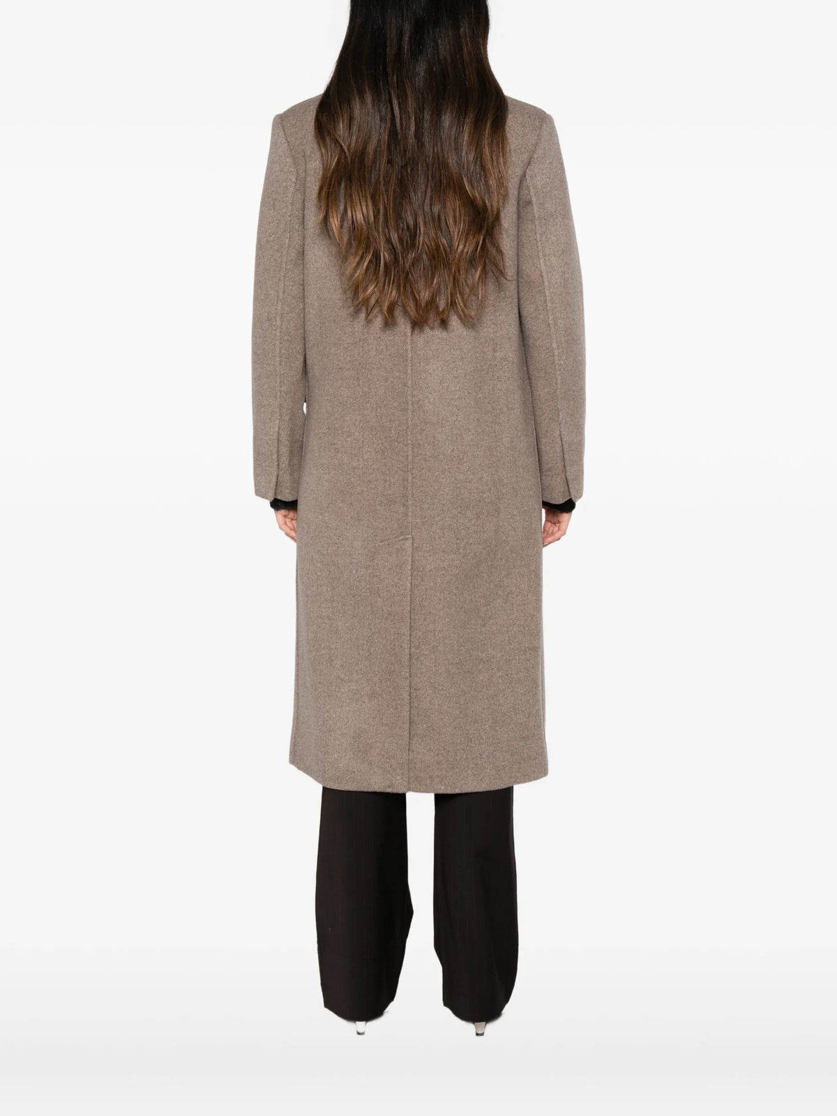 double-breasted wool coat