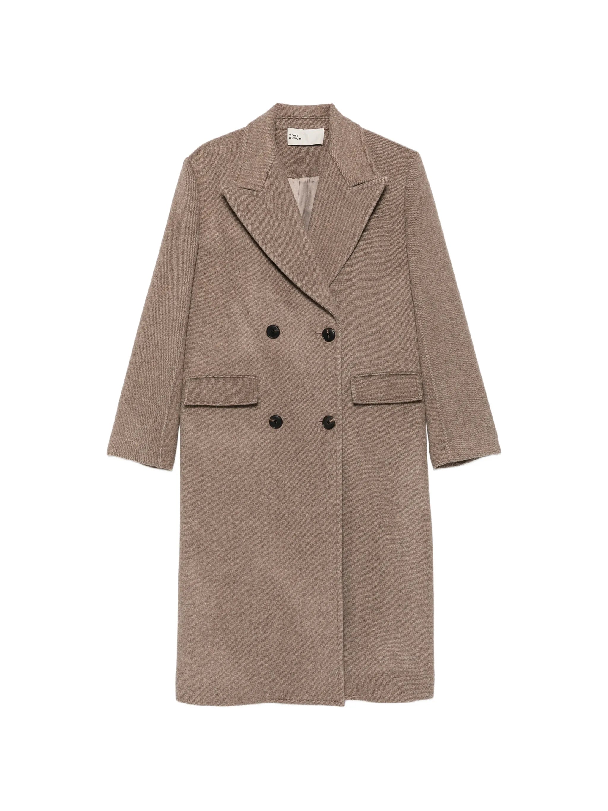 double-breasted wool coat