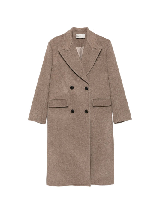 double-breasted wool coat