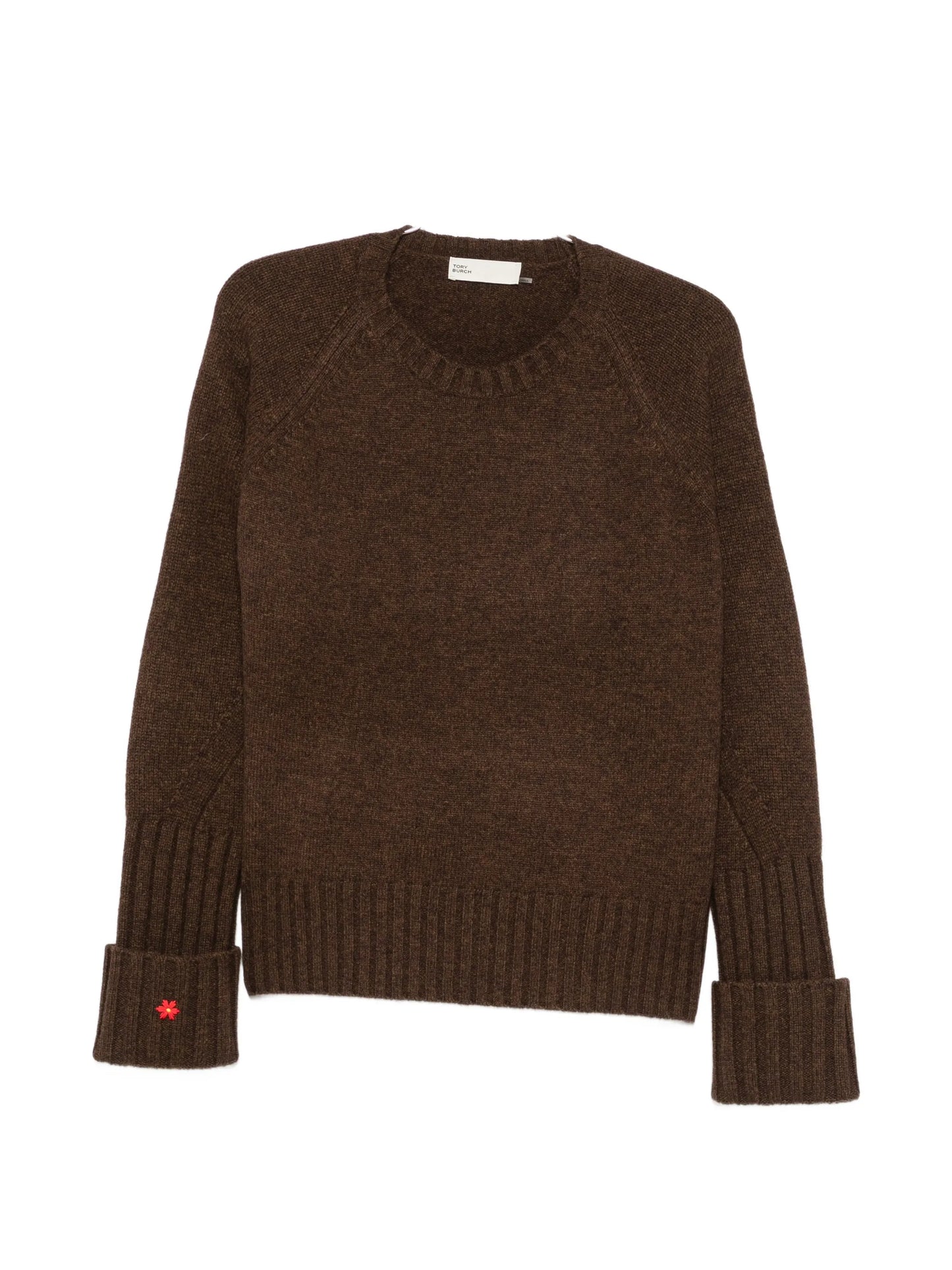 ribbed-knit raglan-sleeve knit