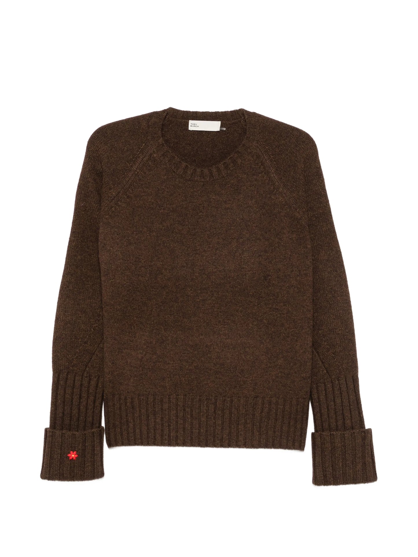 ribbed-knit raglan-sleeve knit