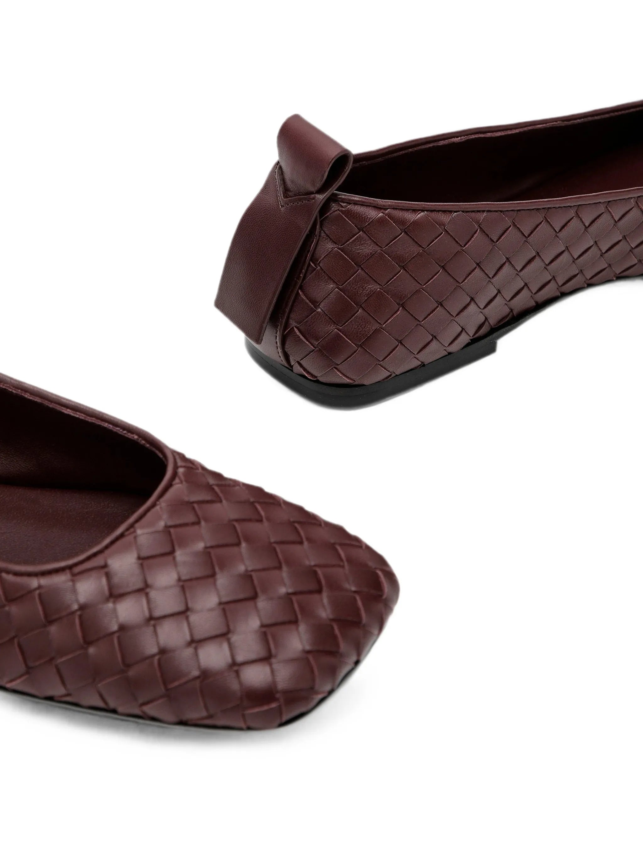 Charlotte Intrecciato ballerina shoes