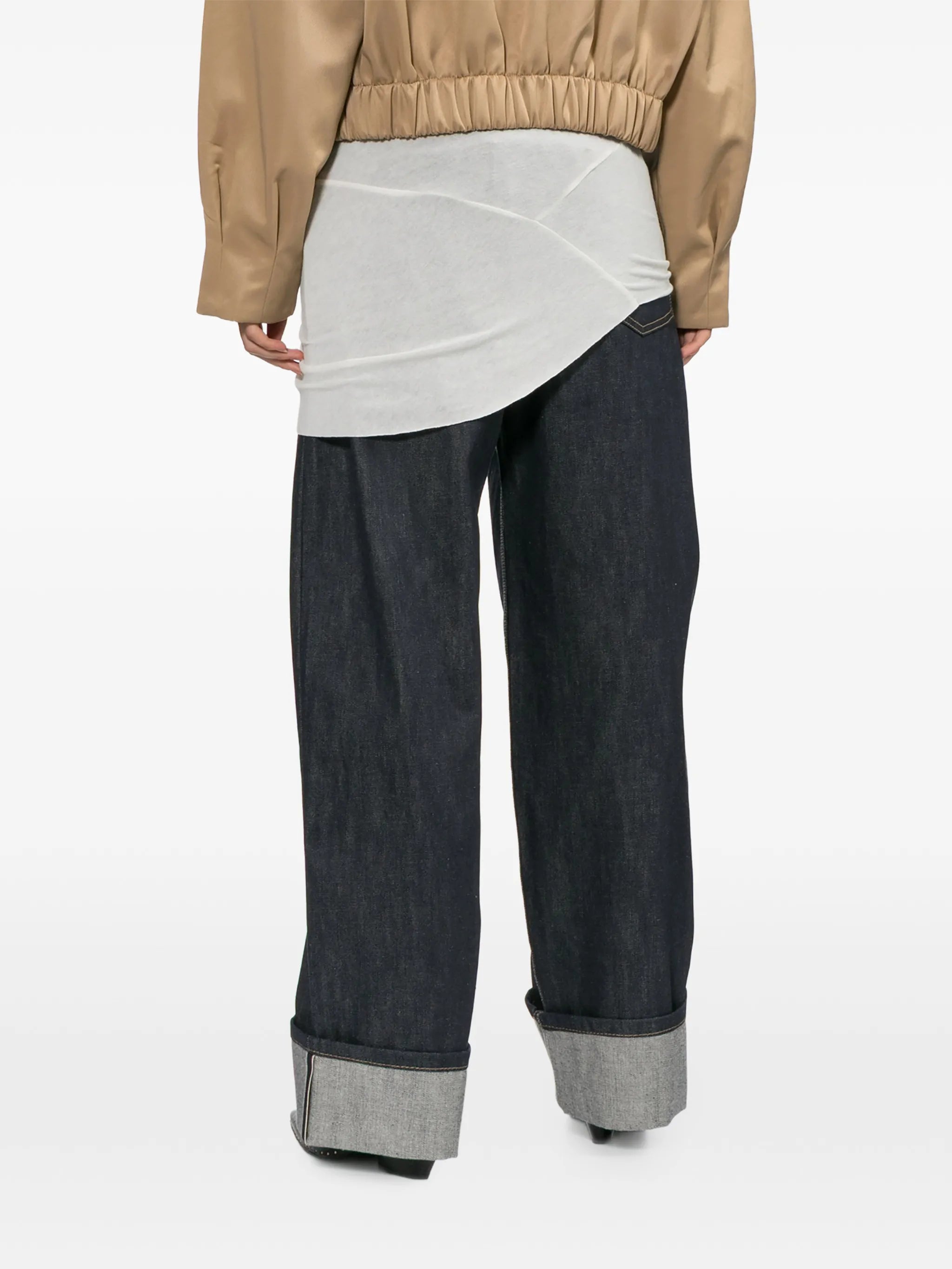 turn-up cuff jeans