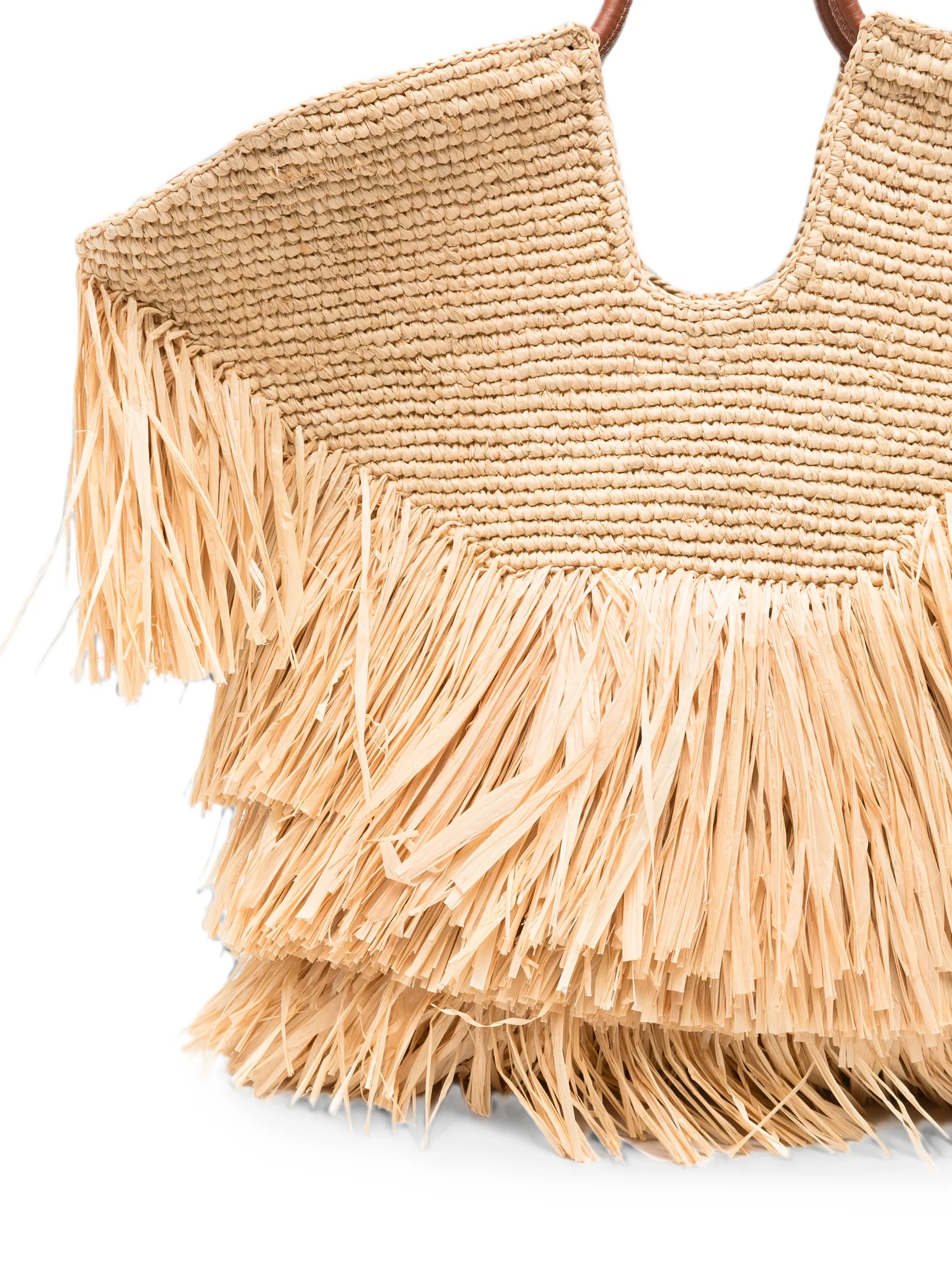 Goldentime medium fringe tote